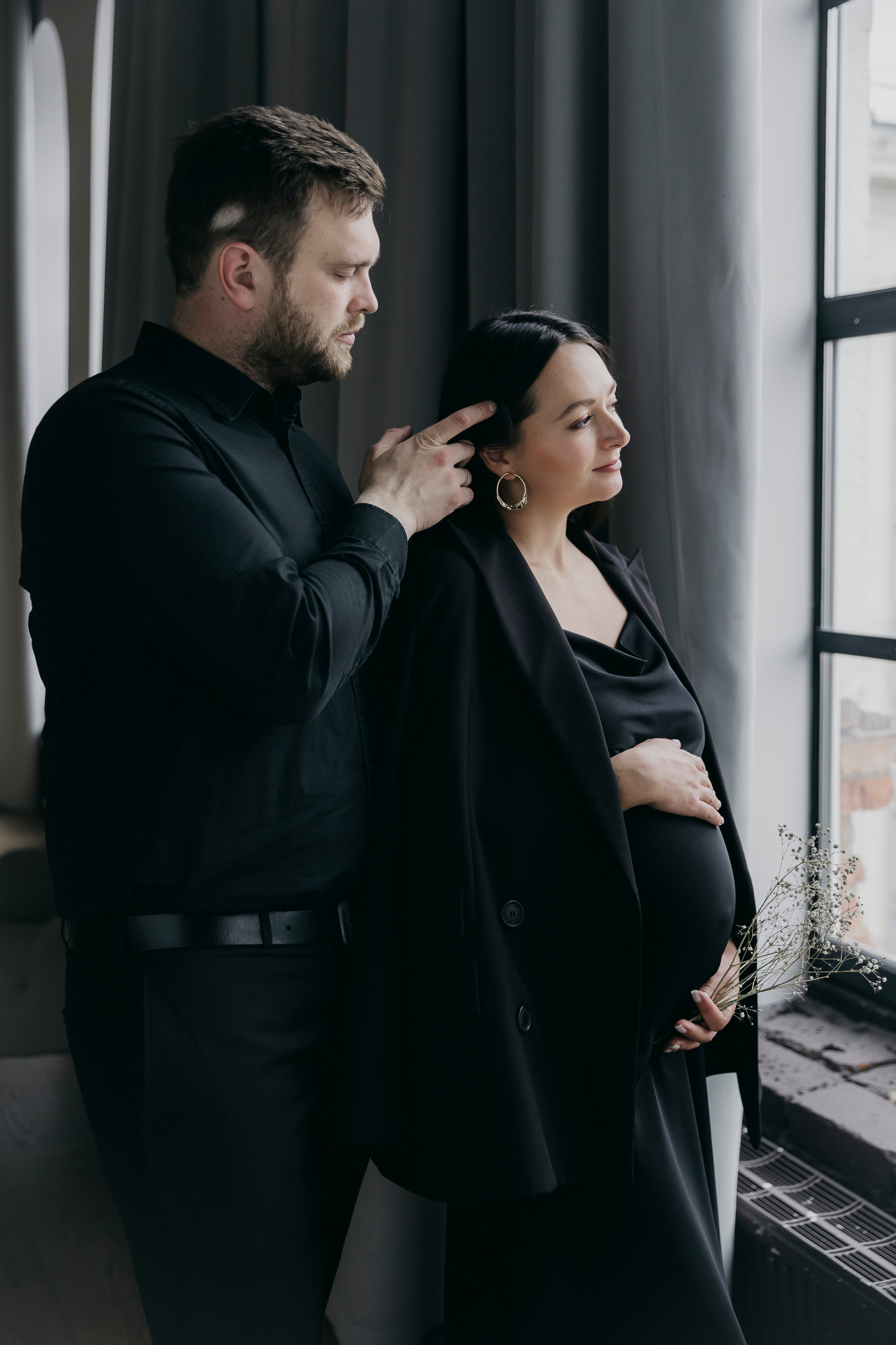 Фотосессия беременности в студии в Москве. Свадебный фотограф в Москве Екатерина Гусева