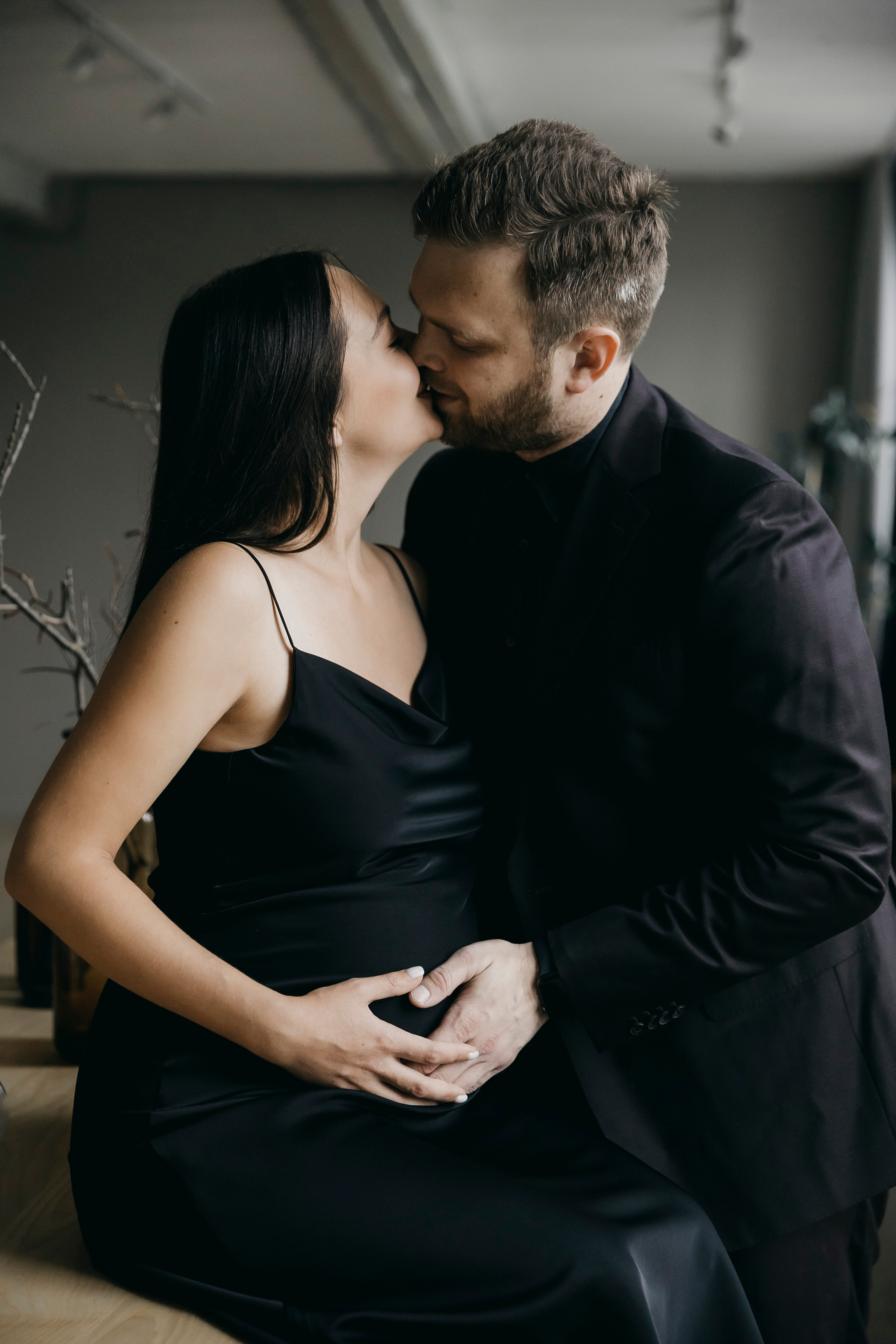 Фотосессия беременности в студии в Москве. Свадебный фотограф в Москве Екатерина Гусева