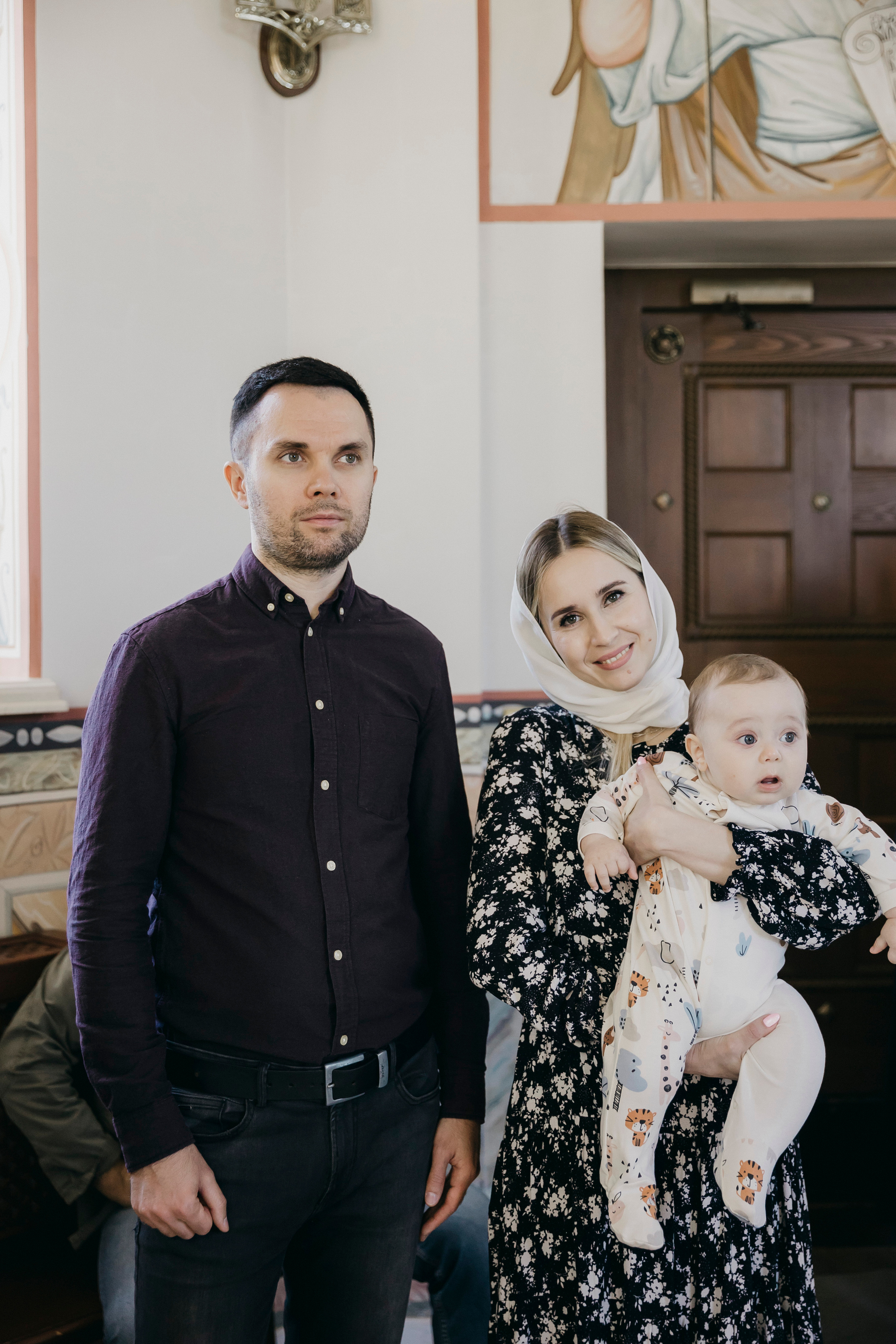 Таинство Крещения в Церкви Николая Чудотворца в Дарьино. Свадебный фотограф в Москве Екатерина Гусева