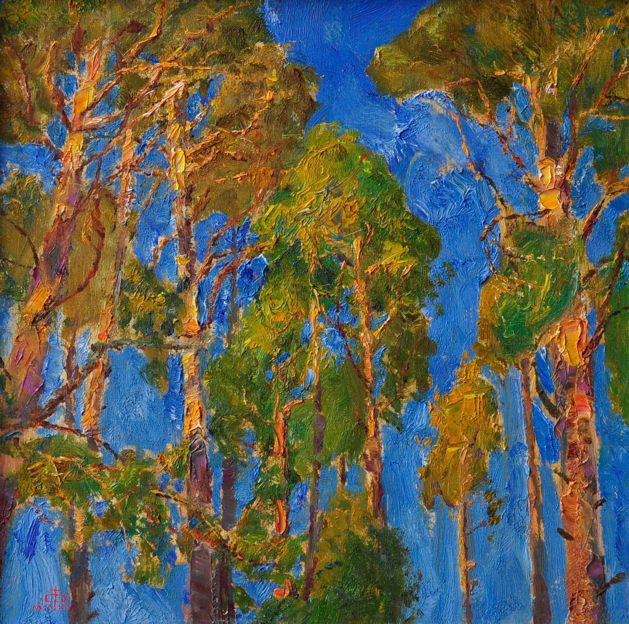 "Сосны XV" холст, масло, 40х40см., 2016 год