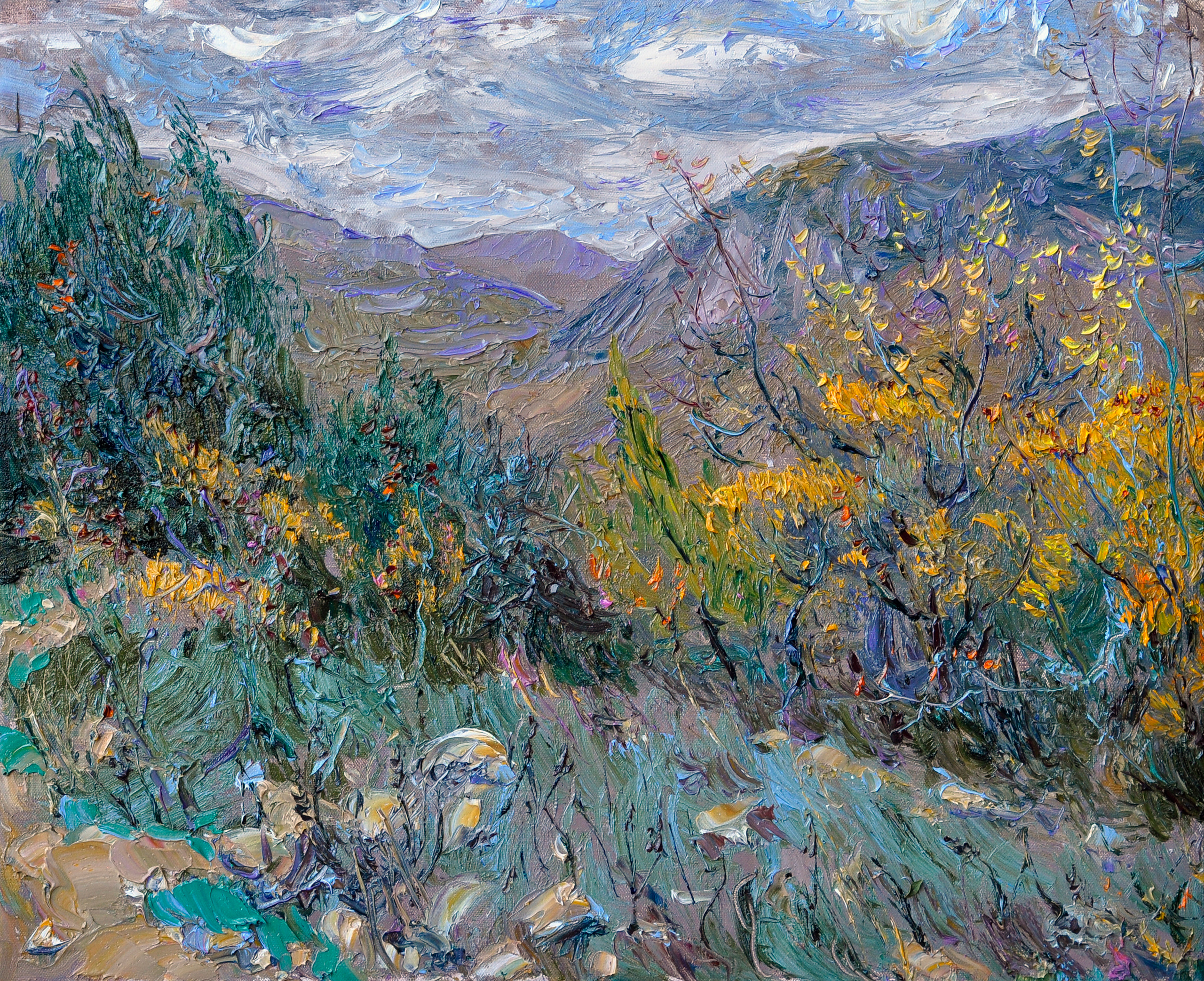 "Осень в горах" холст, масло, 40х50см., 2020 год