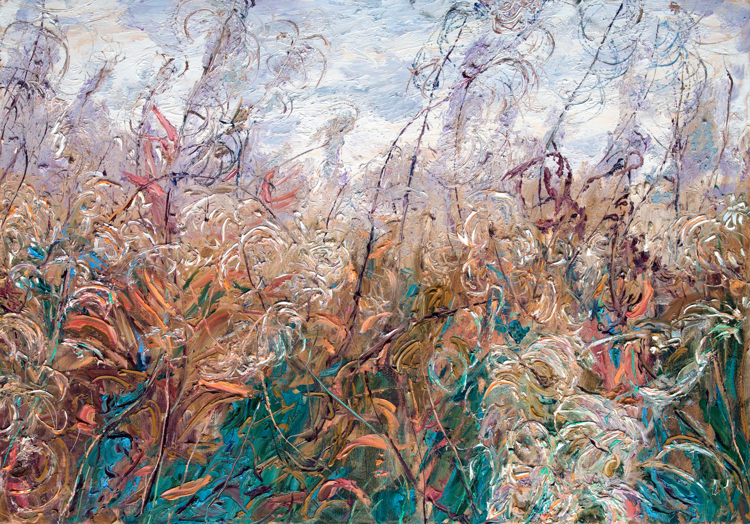 "Осенние травы II" холст, масло, 90х120см., 2021 год