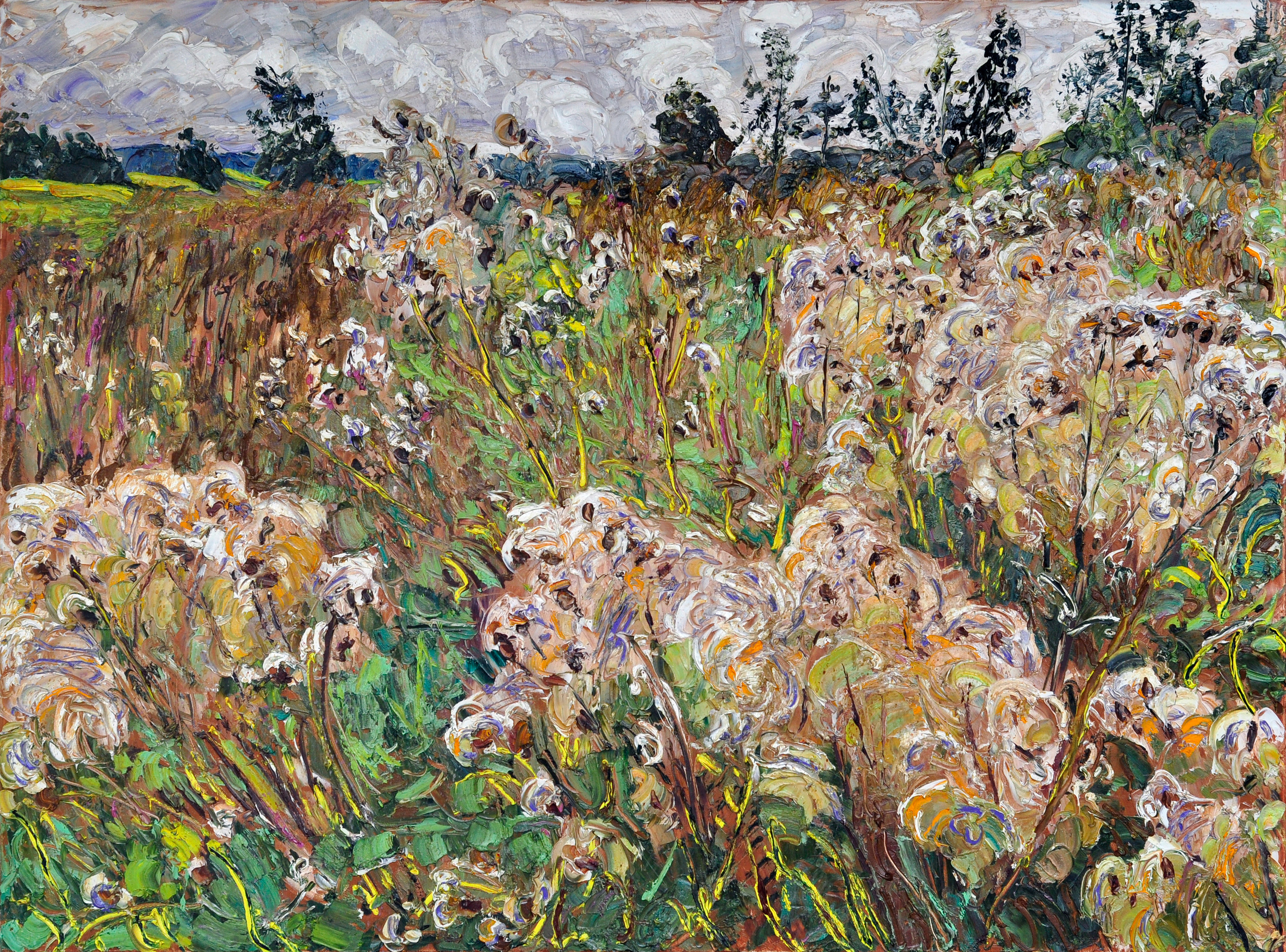 "Травы. Август" холст, масло, 110х140см., 2022 год