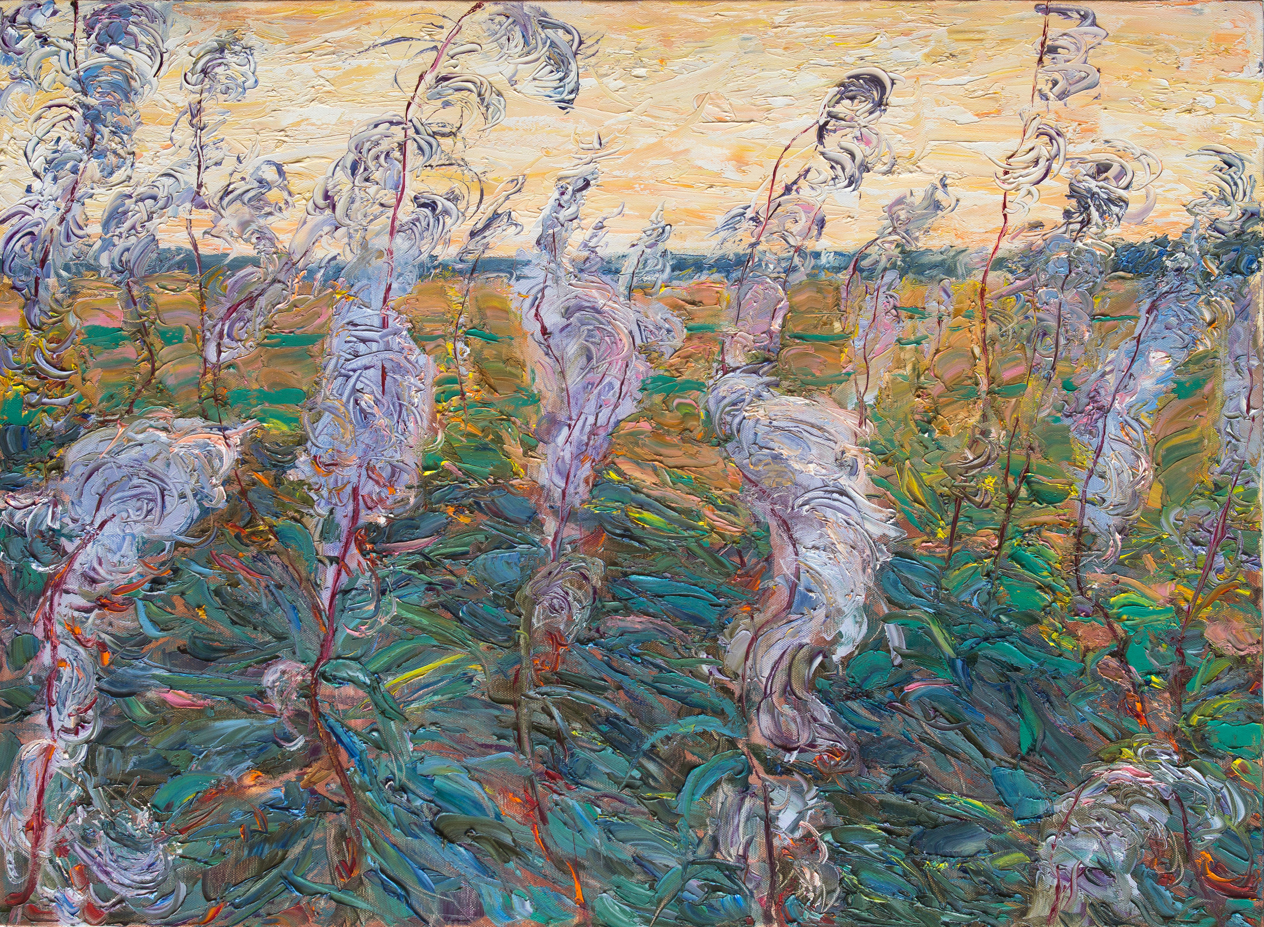 "Осенние травы I" холст, масло, 90х120см., 2021 год