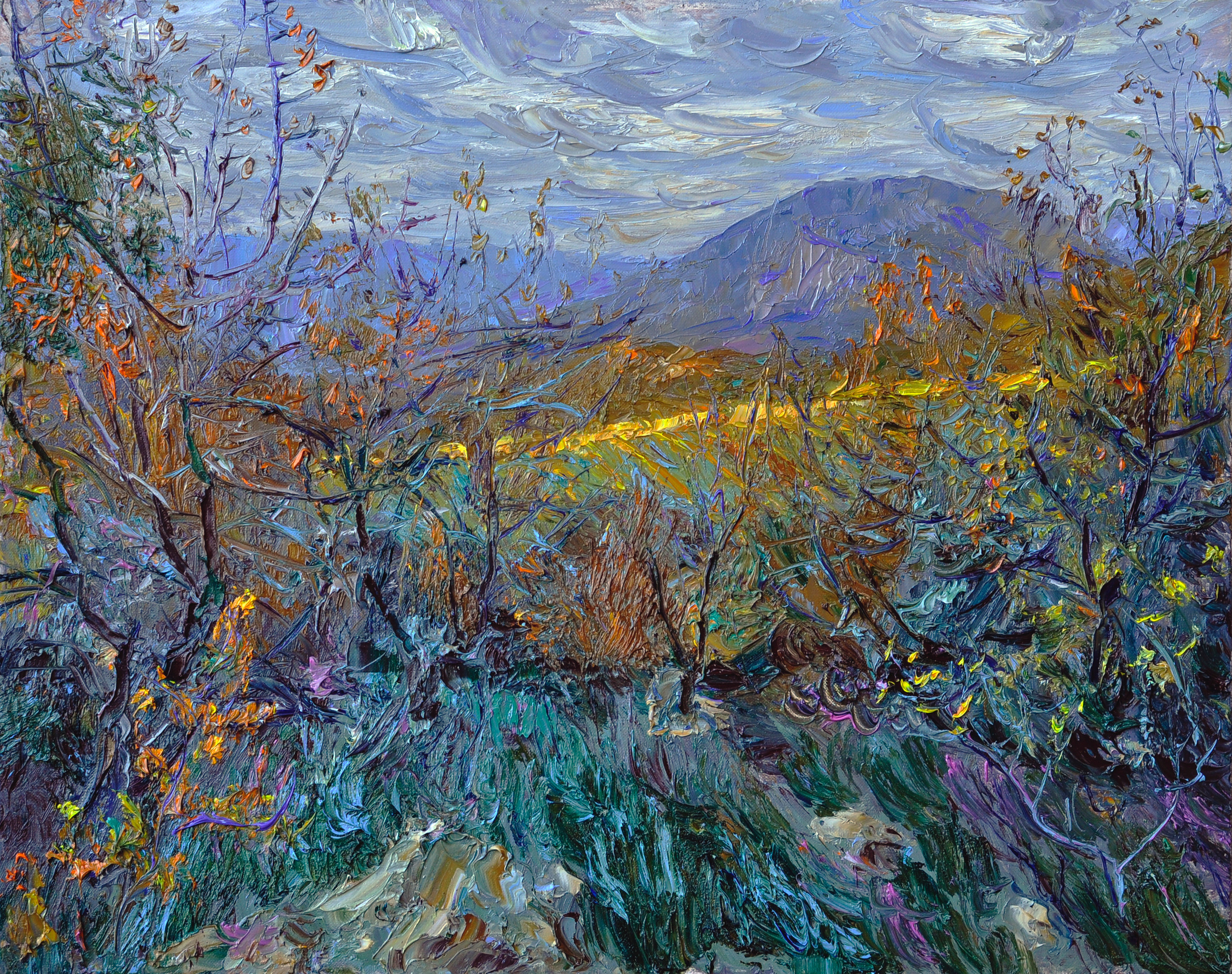 "Осень в Крымских горах" холст, масло, 40х50см., 2020 год