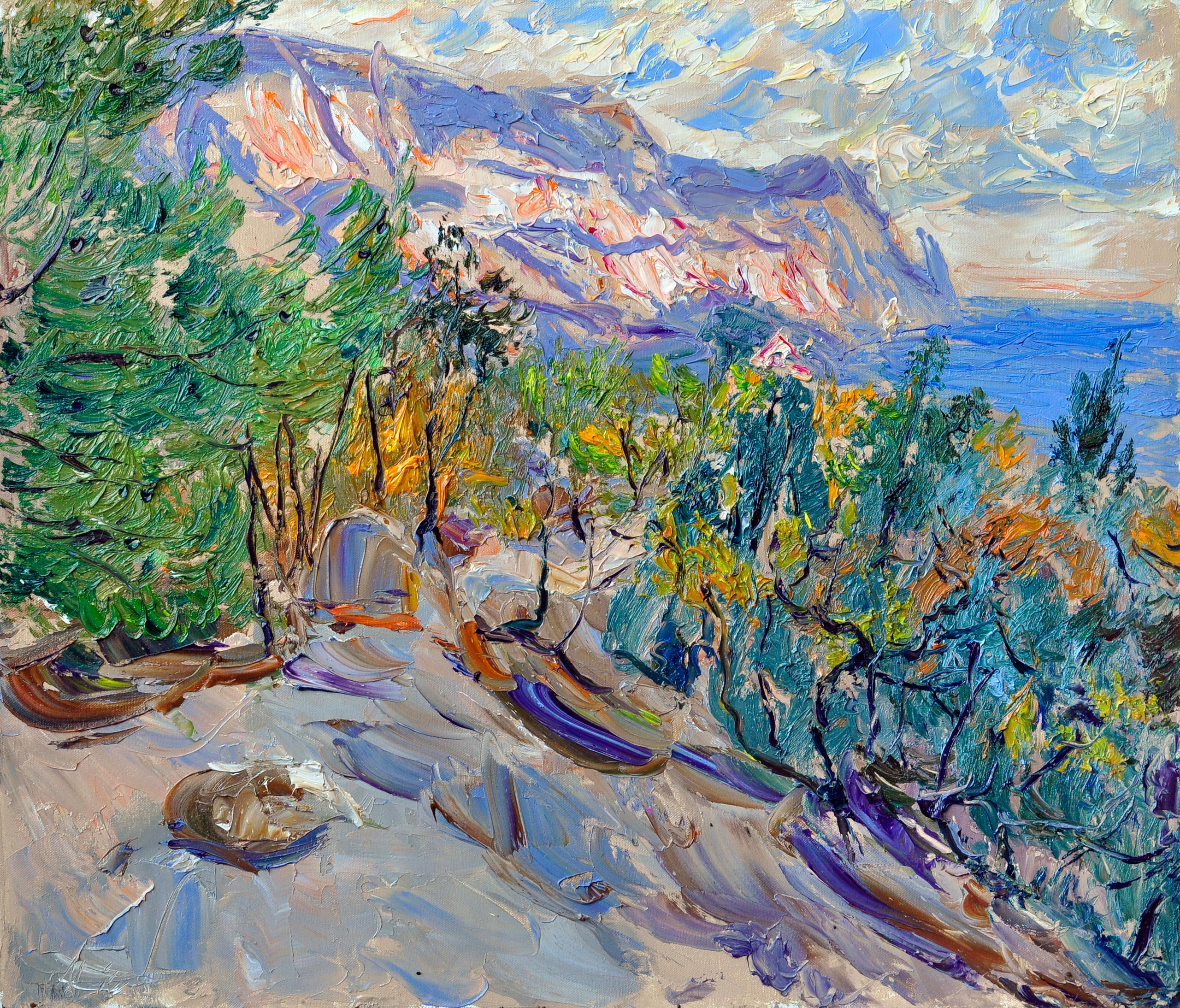 "На пути к мысу Айя" холст, масло, 50х60см., 2020 год