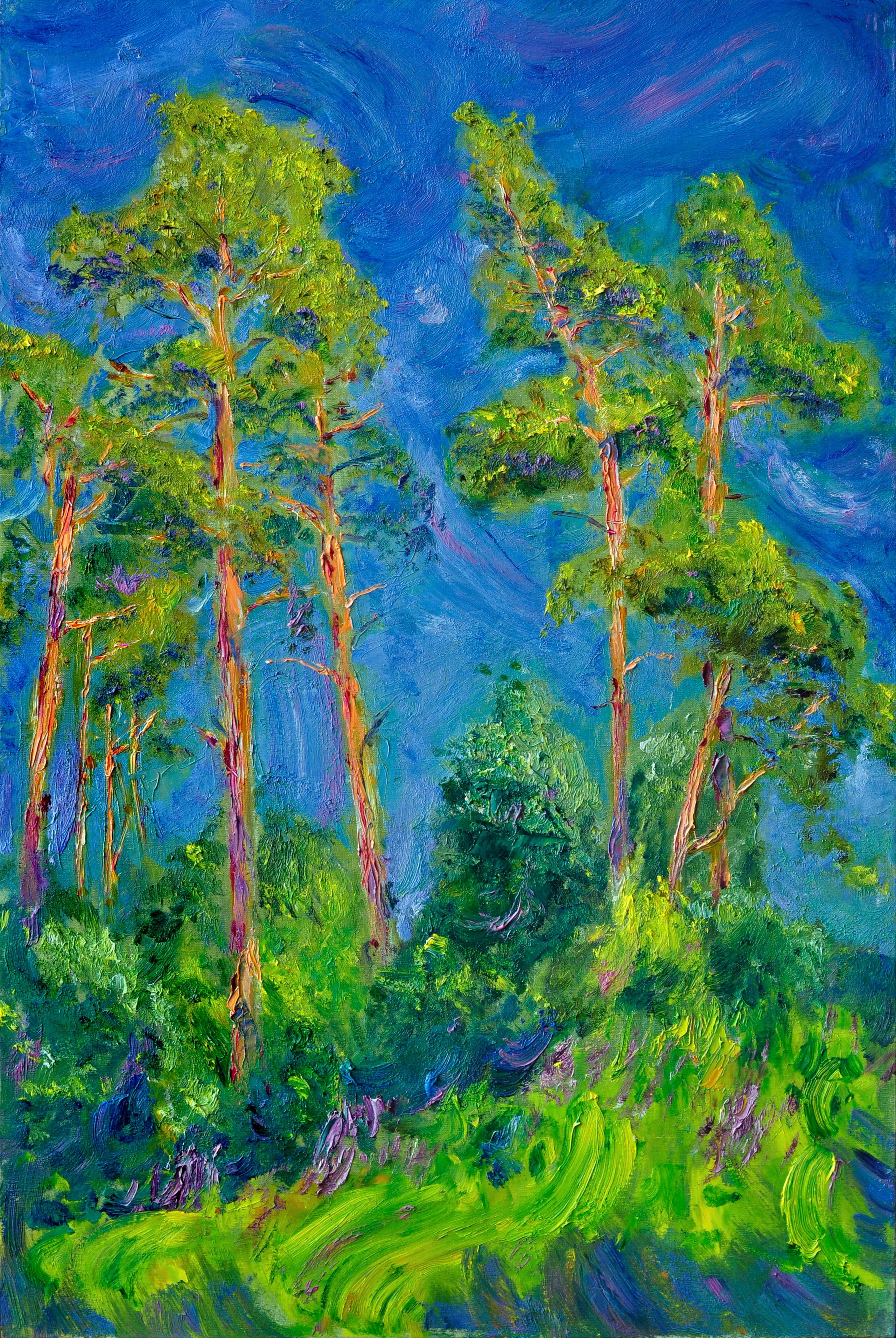 "Сосны XII" холст, масло, 100х60см., 2012 год