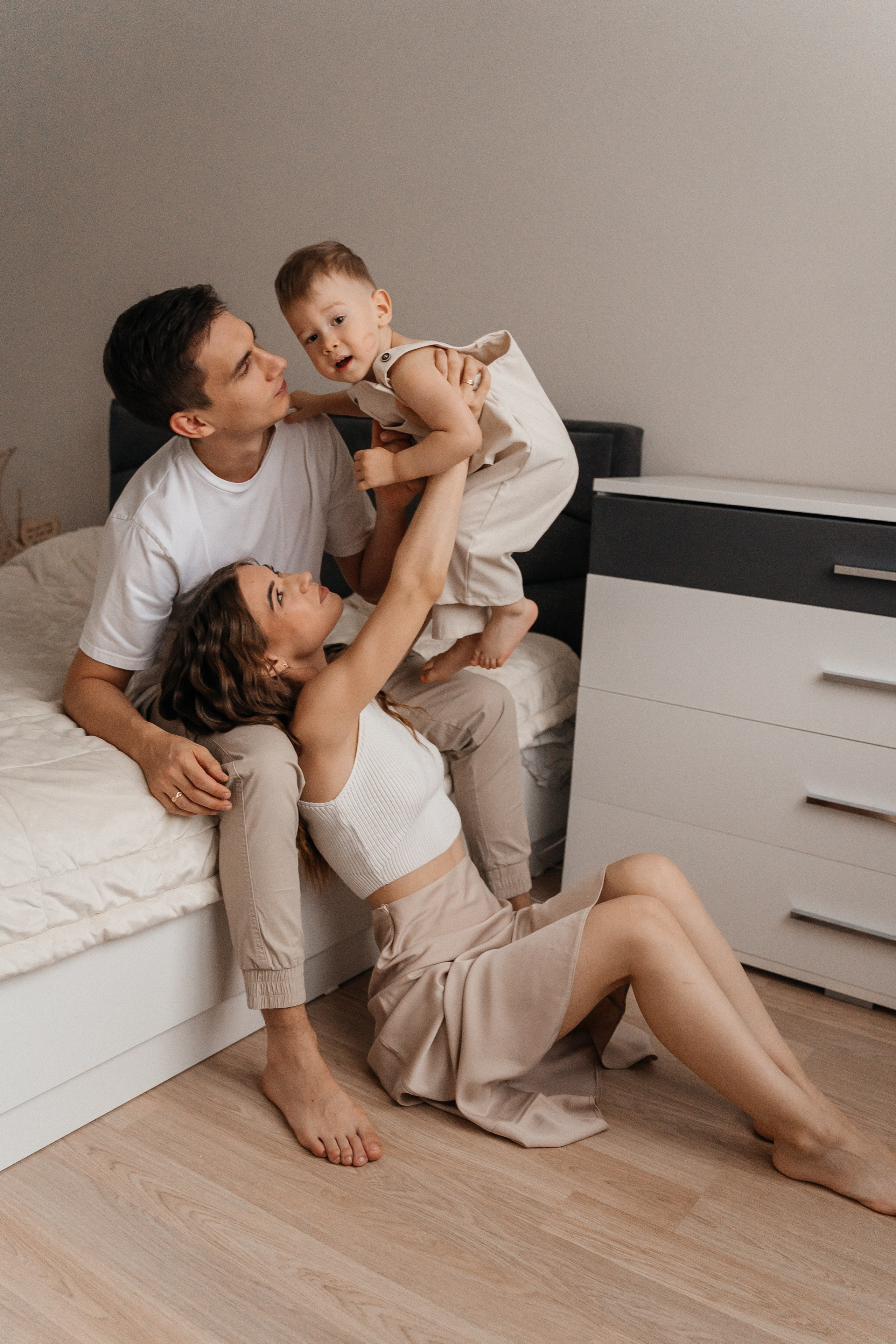 Вадим, Юля и Мирон. Волик Мария