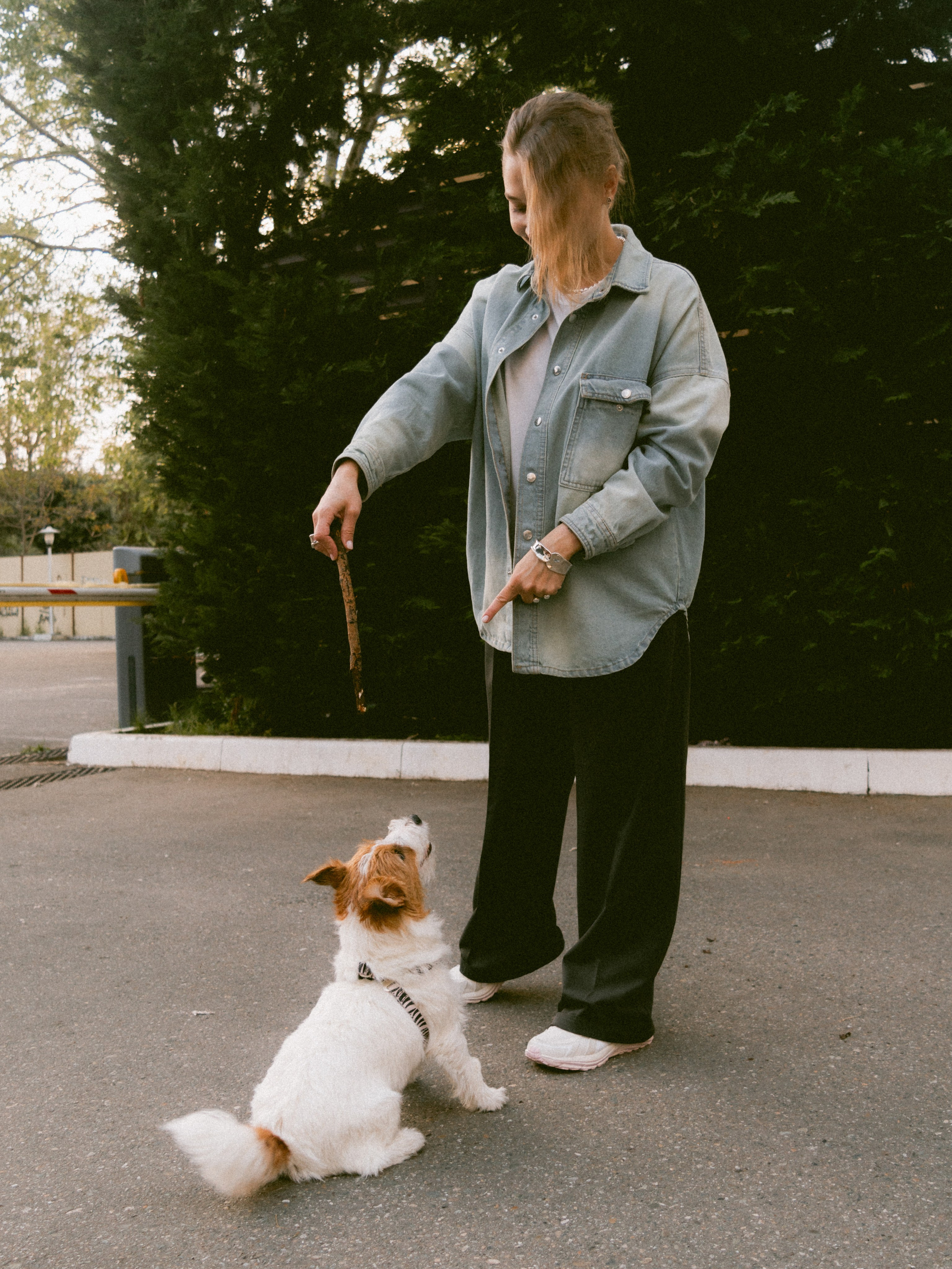 Фотосессия с собакой ко дню рождения. Таня и Ева. Портретный и лавстори фотограф в Стерлитамаке Альбина Шарт