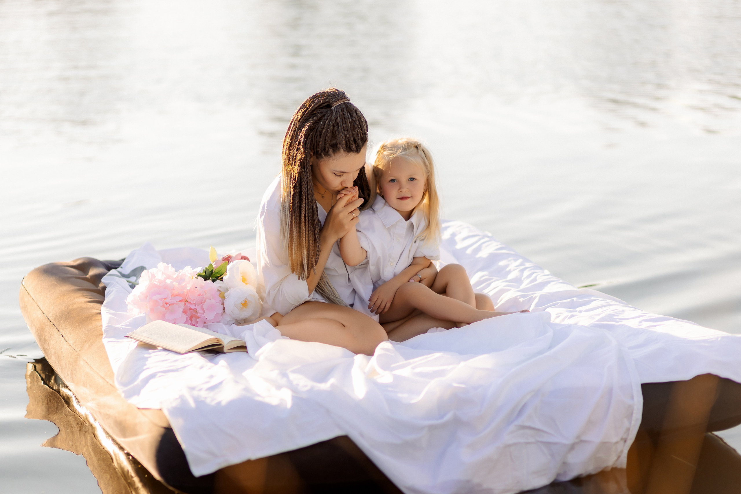 Фотосессия на матрасе