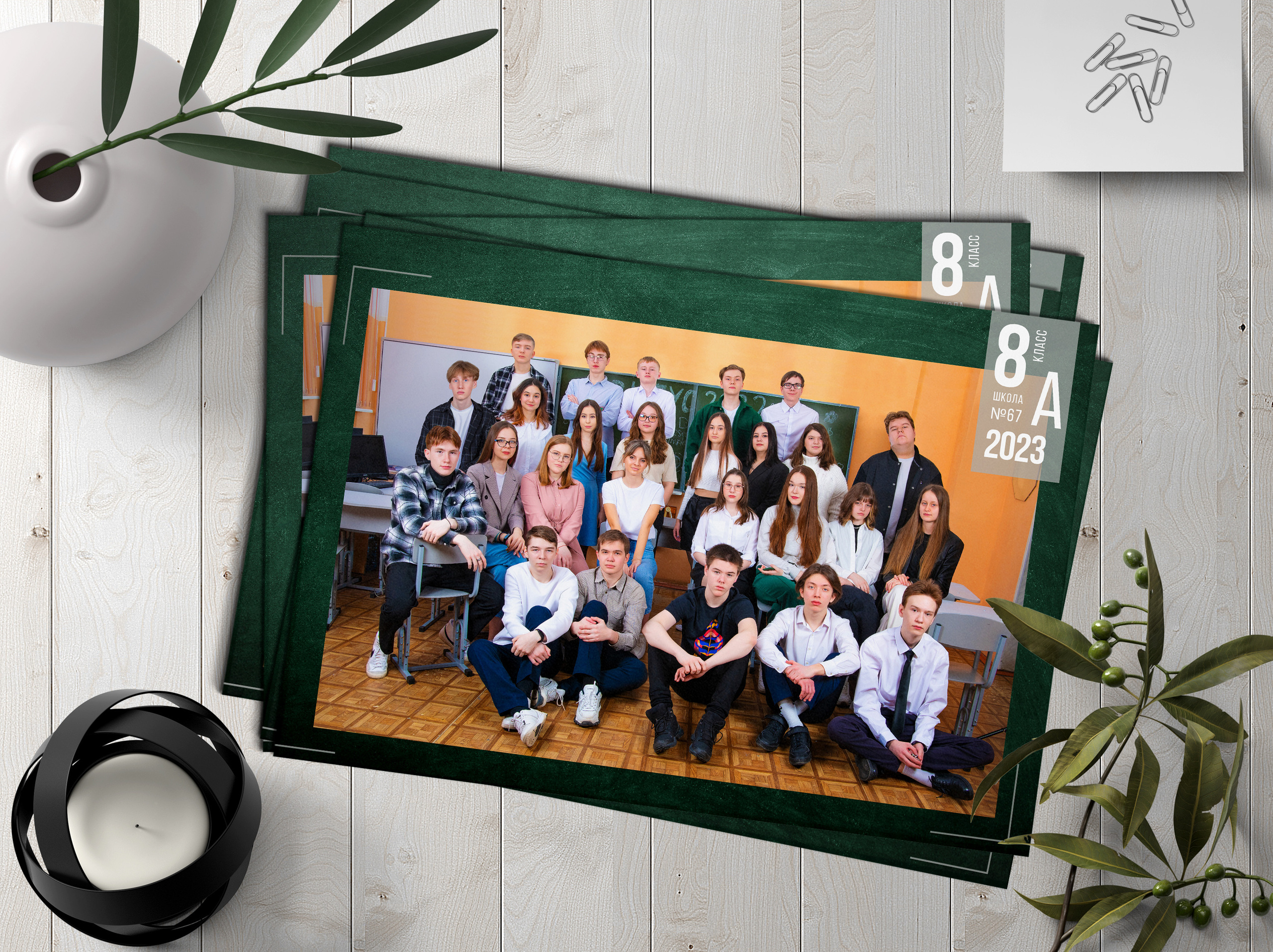 макет ПЕРСПЕКТИВА общее фото / зеленый фон