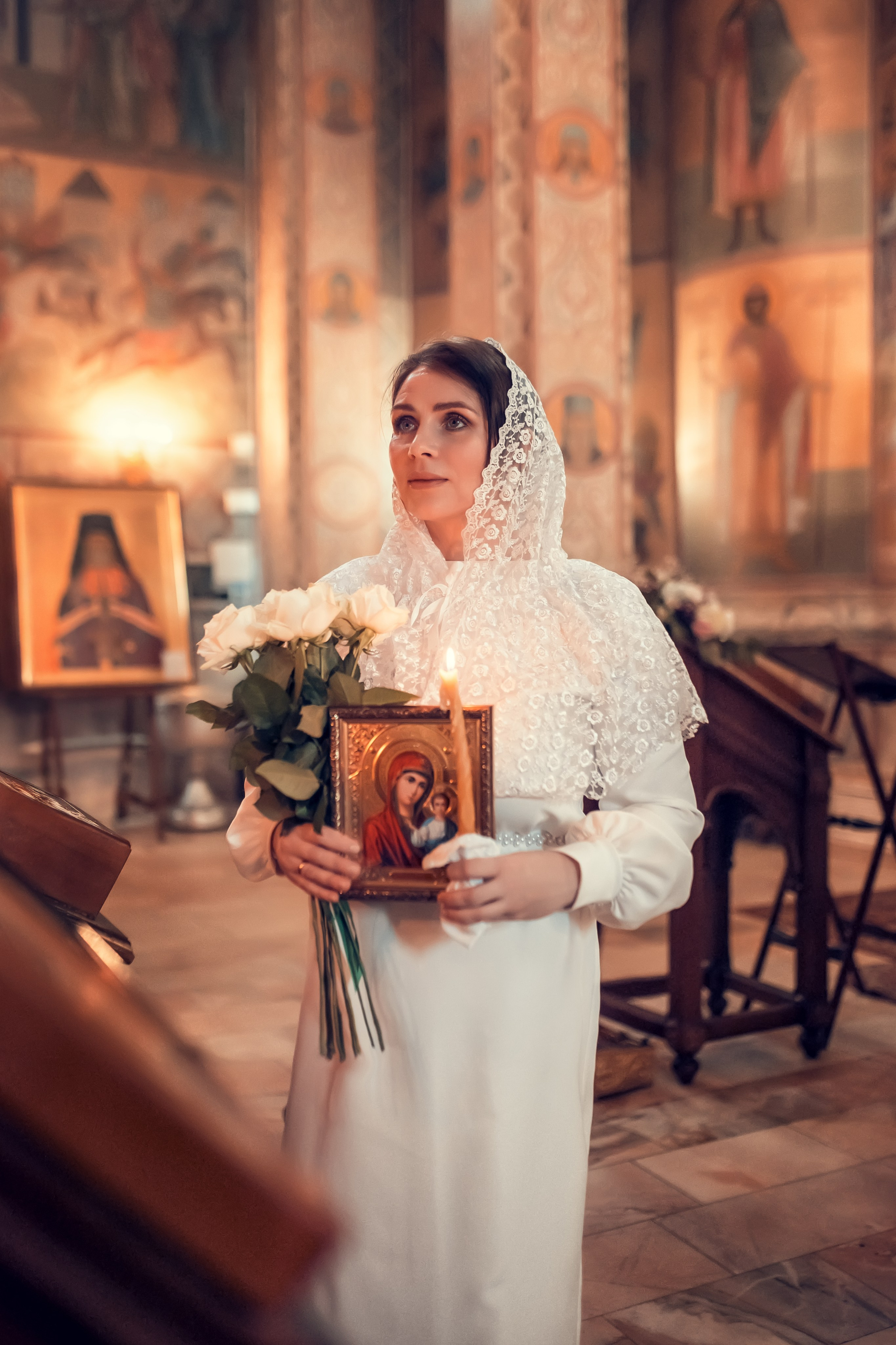 Венчание Сергея и Анастасии в Казанском храме. Екатерина Крапивина фотограф церковных Таинств в Нижний Новгороде