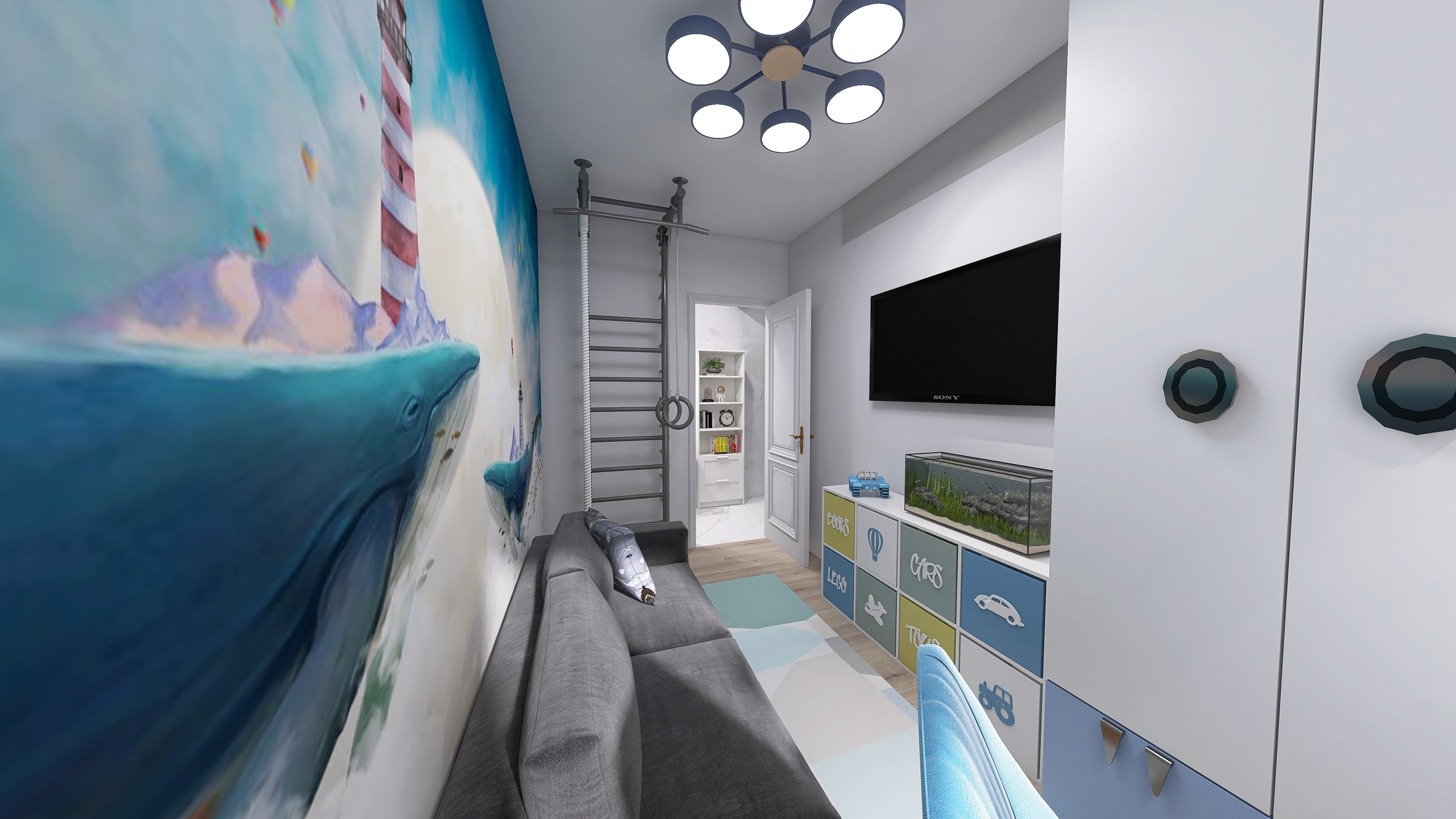 Квартира 58 м² для семьи из 4х человек. Дизайн для каждого