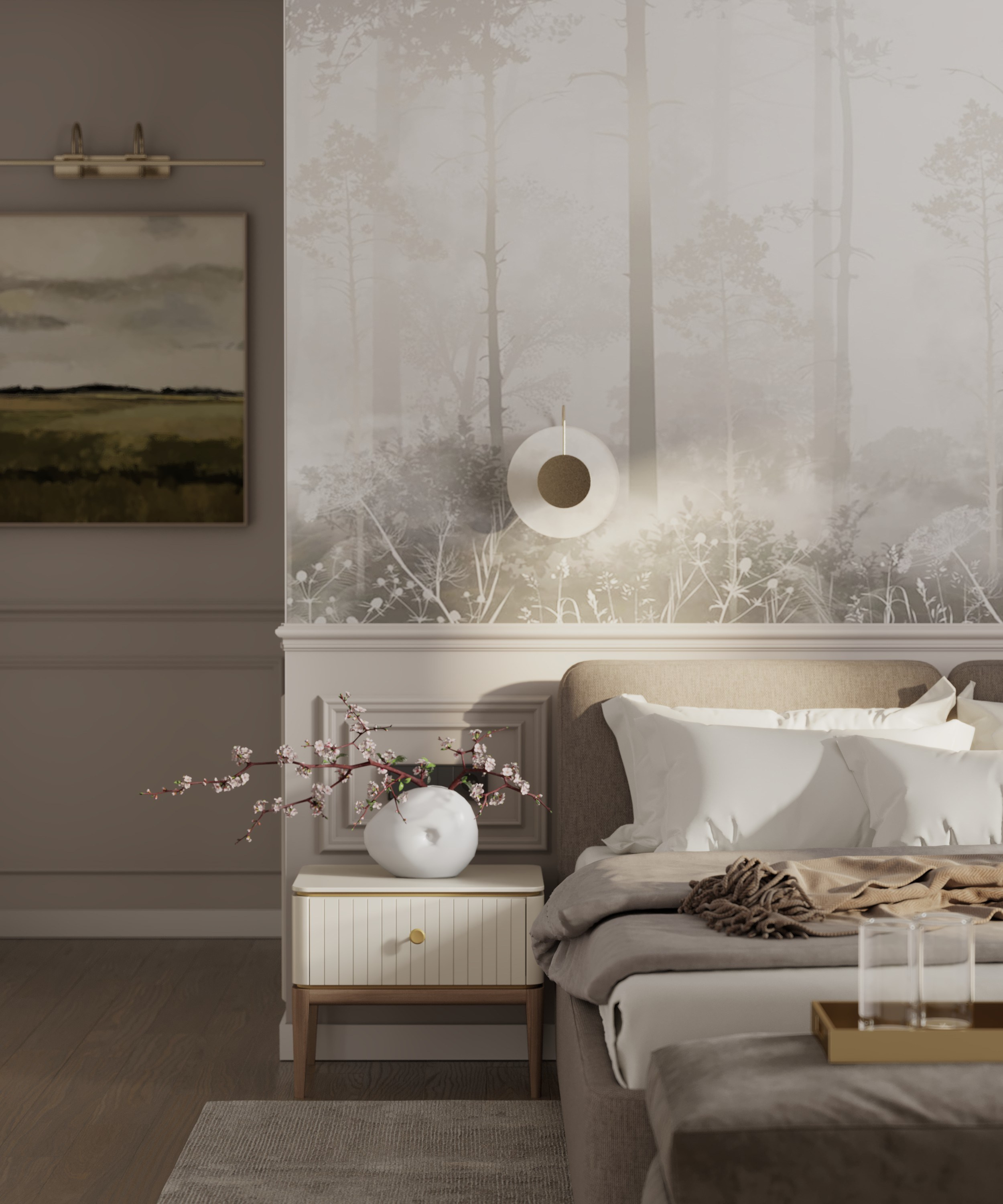 Chambre «Rêve de Soie». Портфолио 3D визуализатора