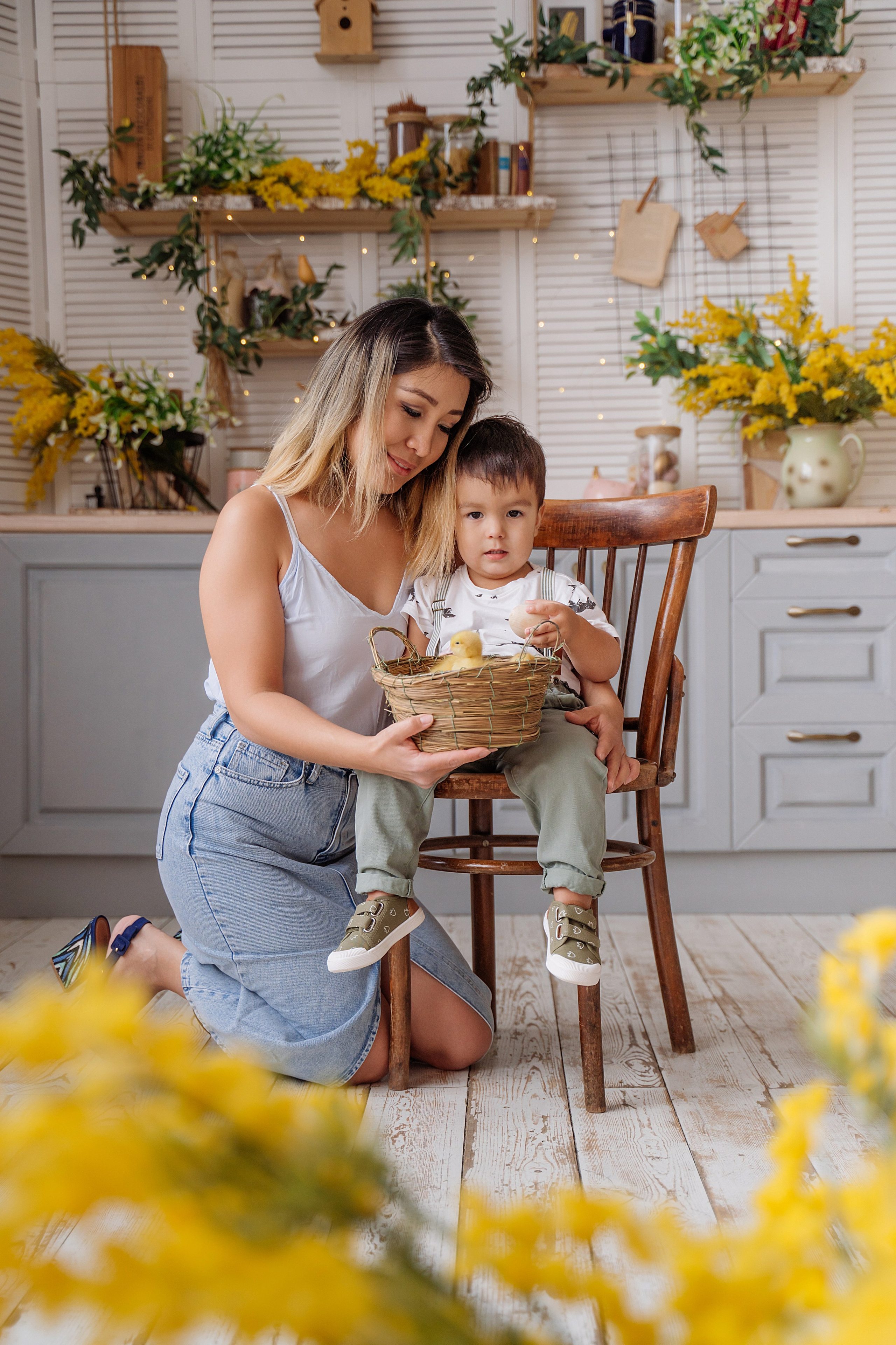 Семейная фотосессия с уточками. Свадебный фотограф