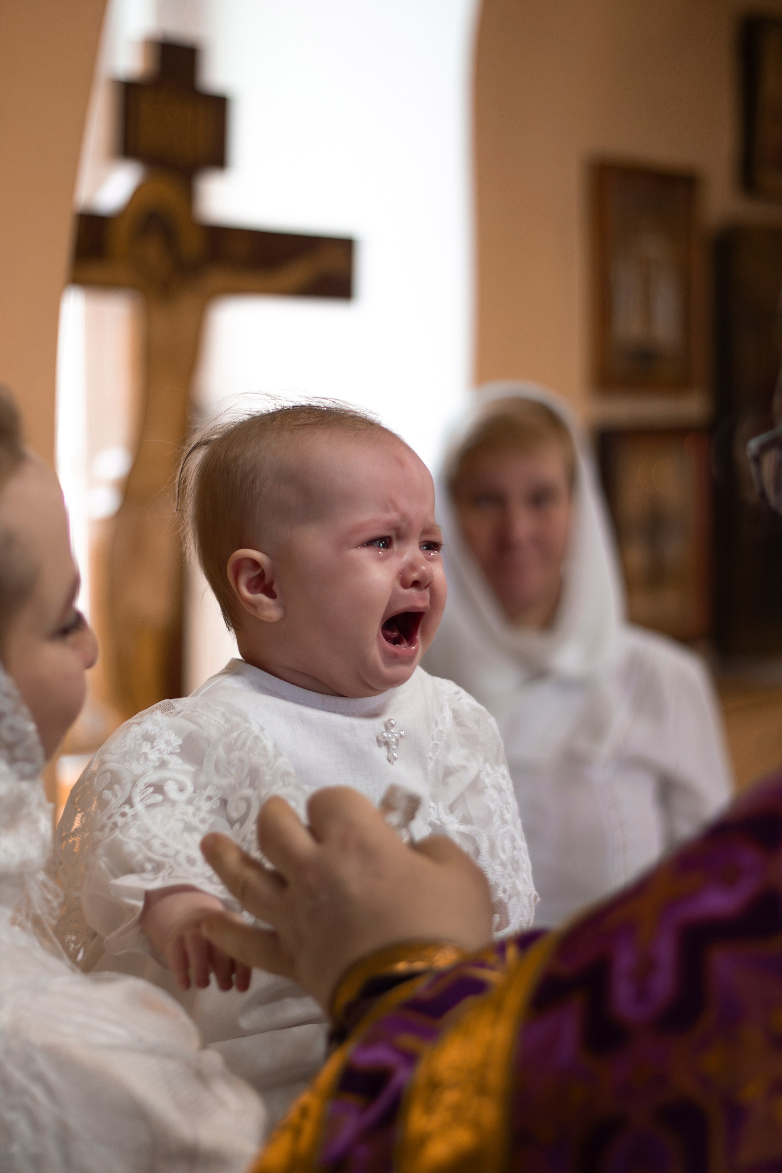 Таинство крещения, Крещение в Бологое, Крещение, платок на крещение. Свадебный и семейный фотограф Бологое Тверь — Ninel