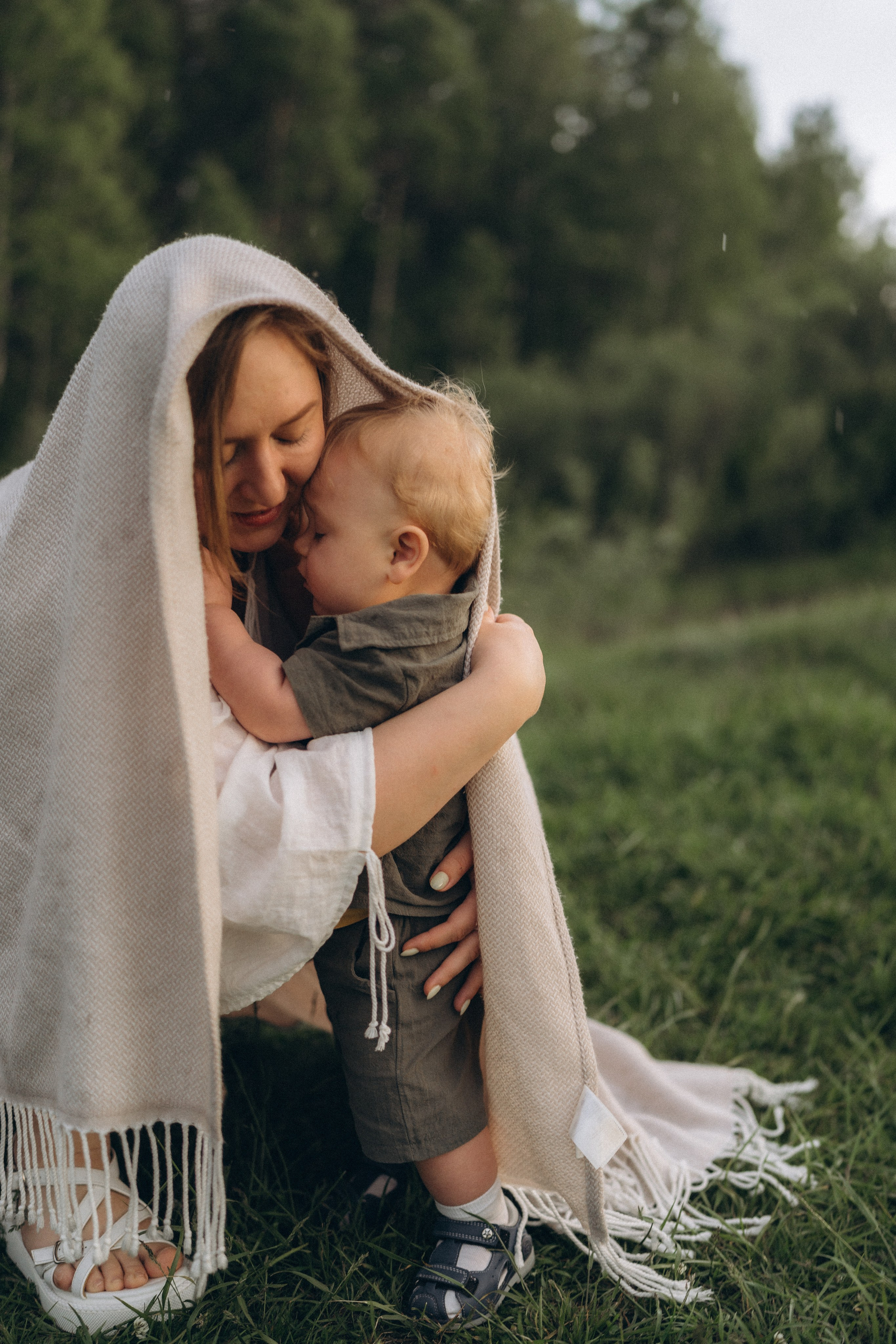 Первый год и первый дождь. Семейный фотограф в Ангарске/ Иркутске