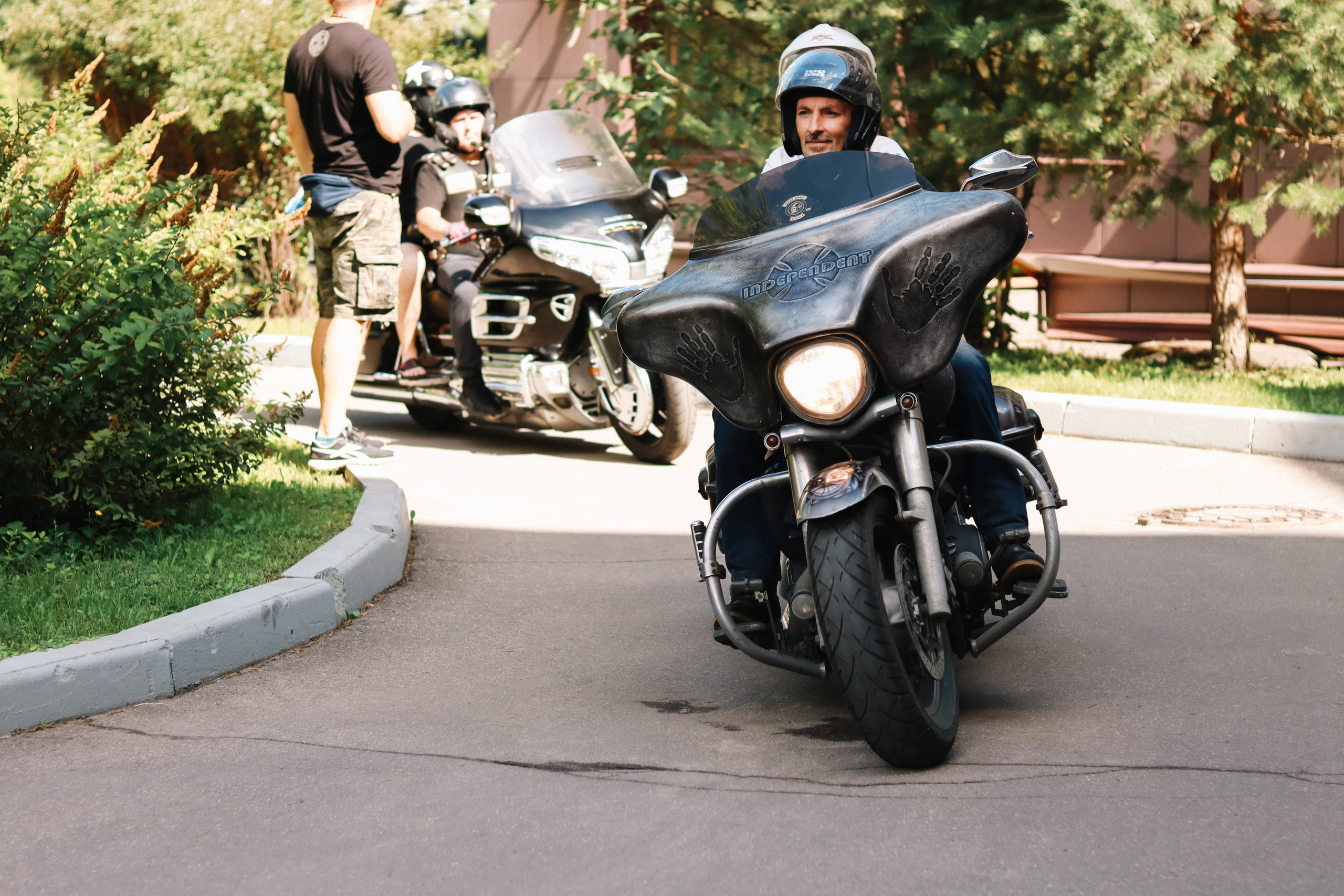 Выезд «Мототерапии» в детскую больницу в Солнцево. Репортажный фотограф в Москве и Зеленограде Karina-vozd