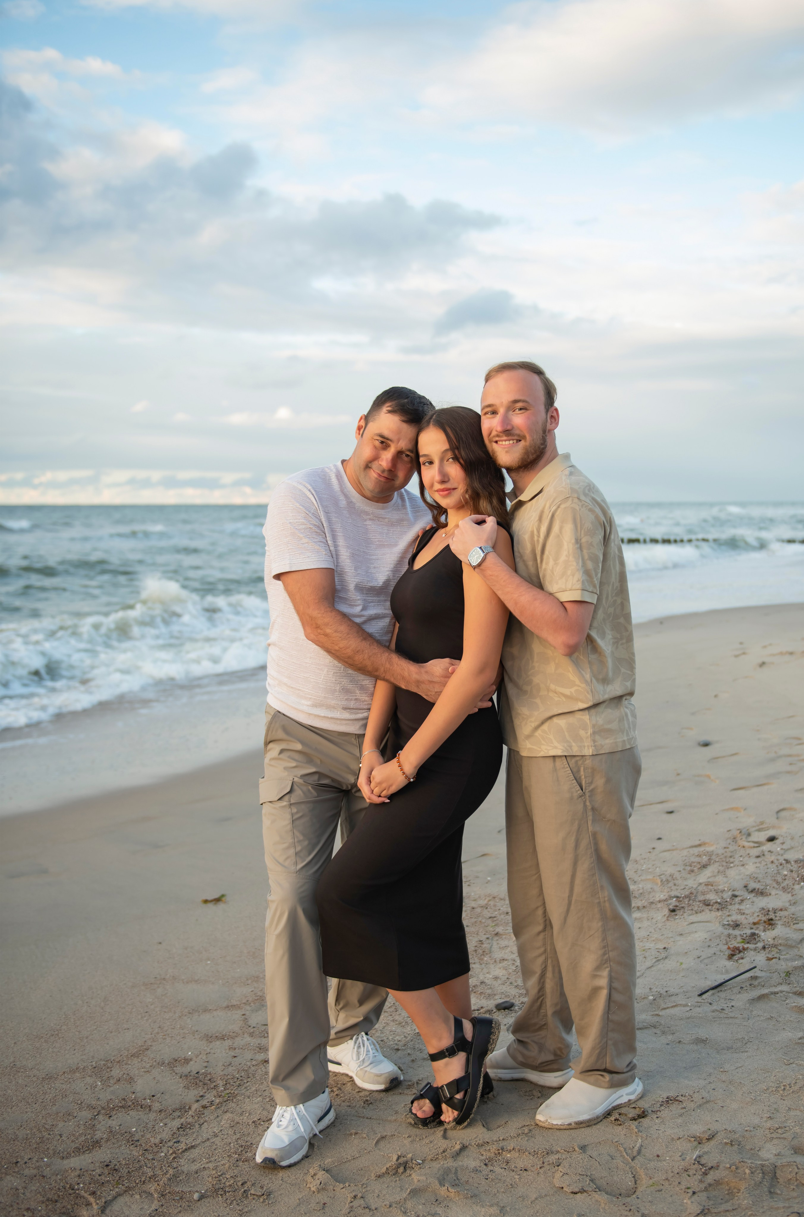 Семейная съёмка на берегу моря. Фотограф Зеленоградск