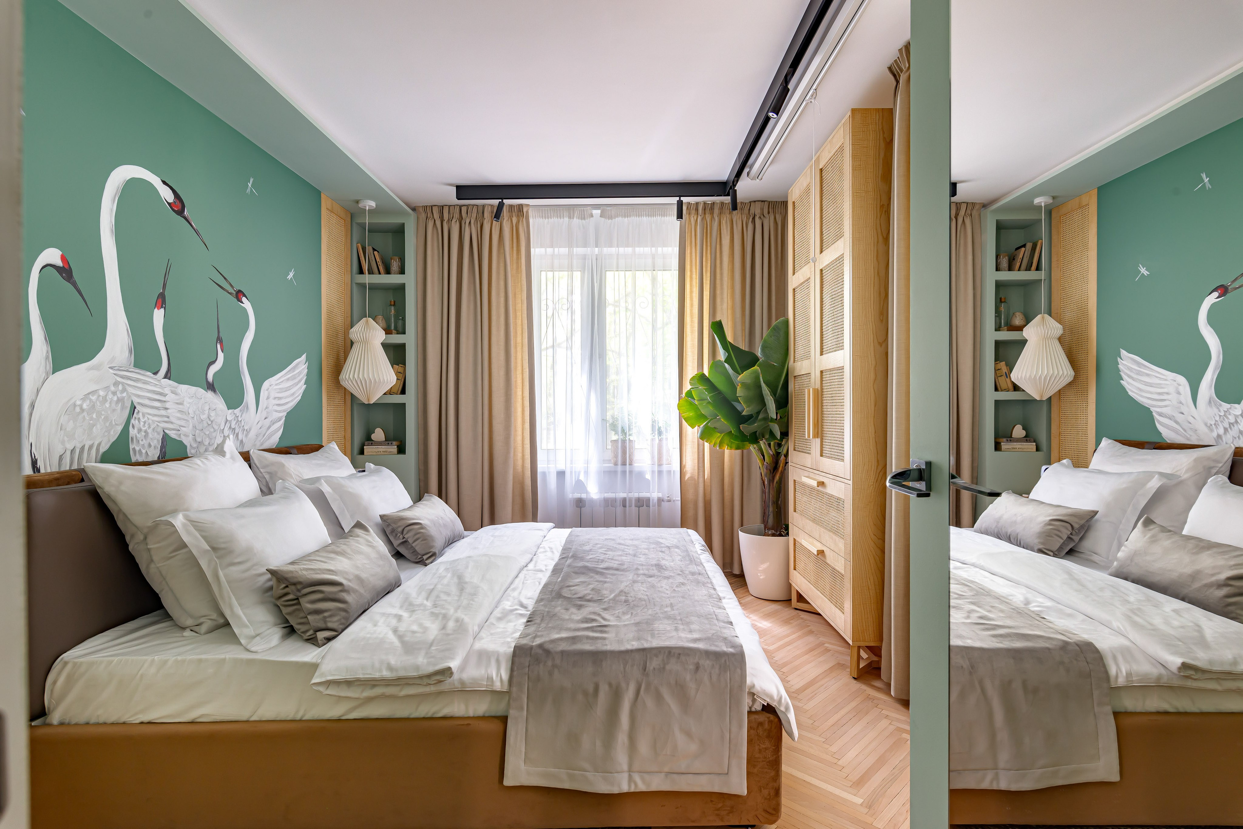 Спальня для телепроекта Большие Перемены на канале Россия 1. Интерьерная съёмка и виртуальные туры — Интерьерный фотограф Кузнецов Сергей (photopixiq)