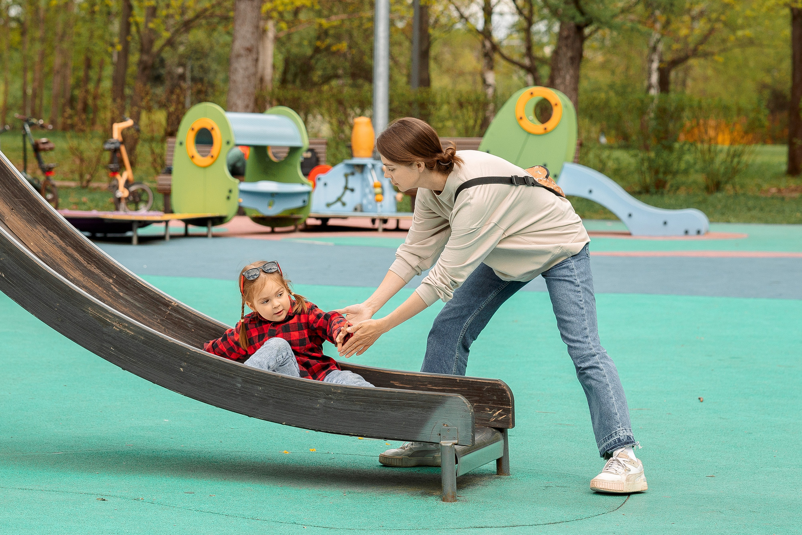 Прогулка в парке Москвы