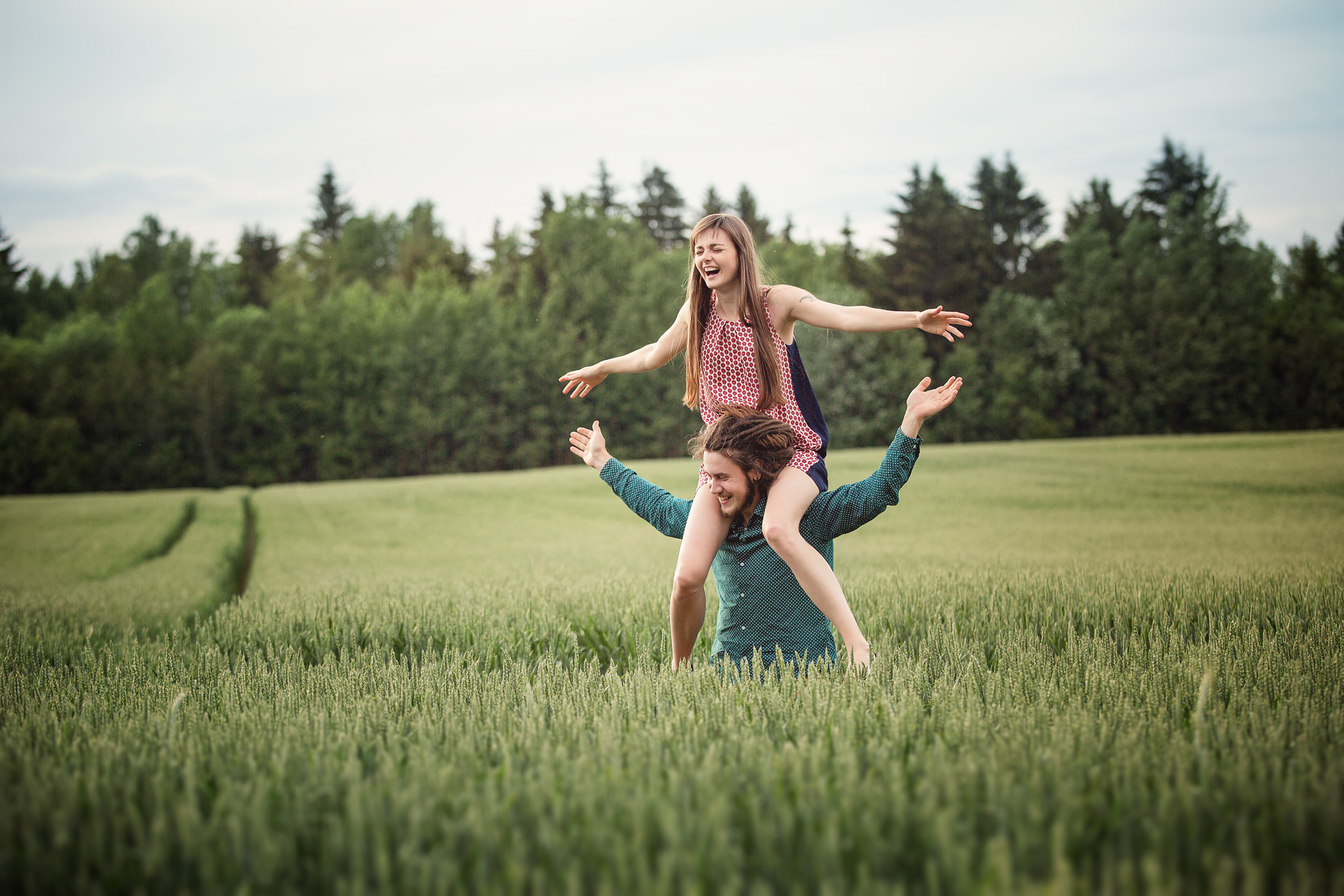 Нина, Юра и Марли. Фотограф новорожденных Оксана Полевская