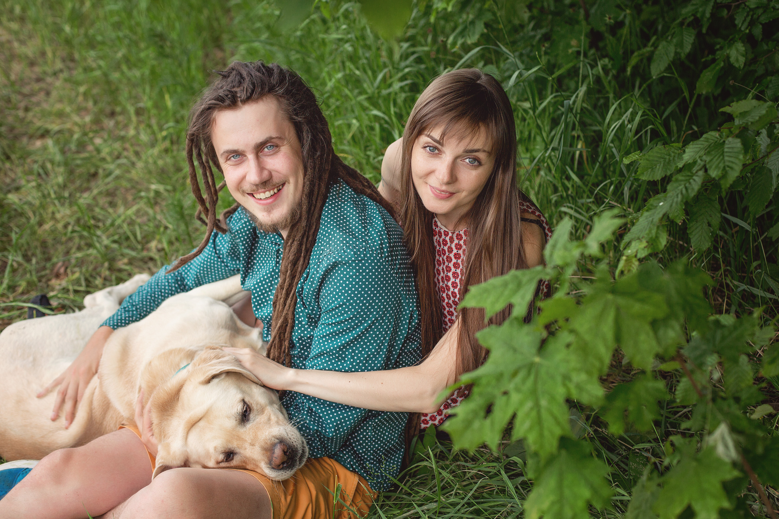 Нина, Юра и Марли. Фотограф новорожденных Оксана Полевская