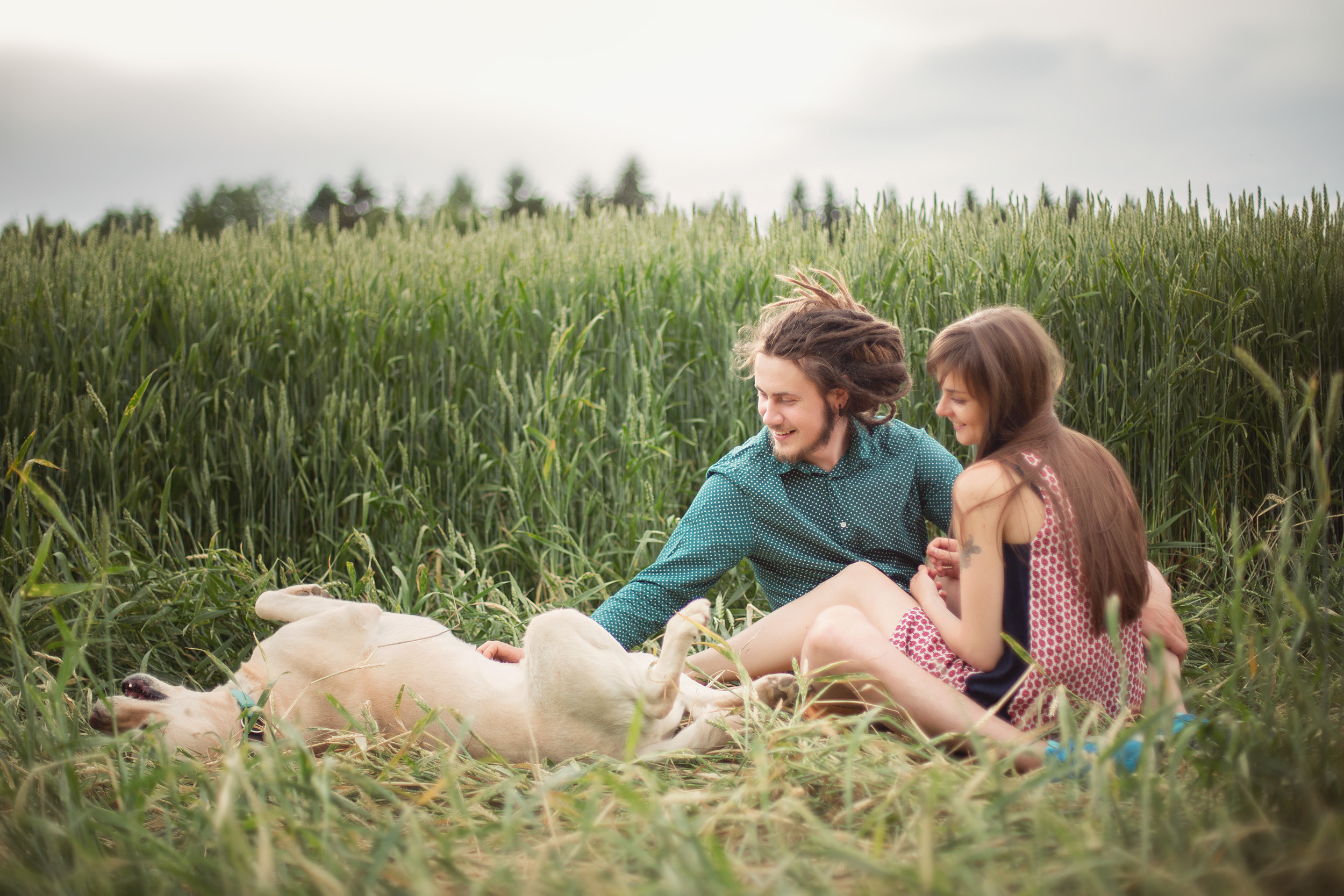 Нина, Юра и Марли. Фотограф новорожденных Оксана Полевская