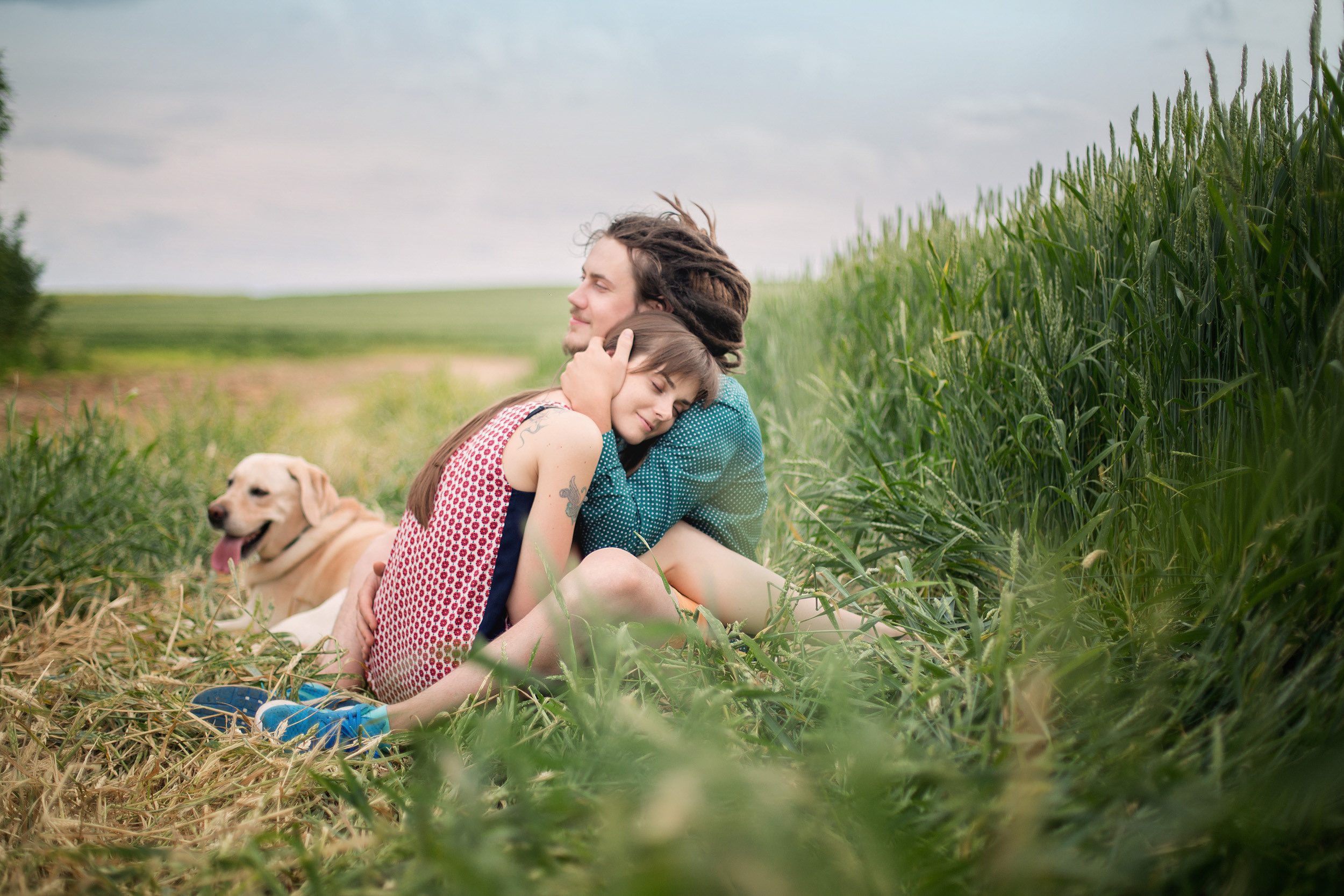 Нина, Юра и Марли. Фотограф новорожденных Оксана Полевская