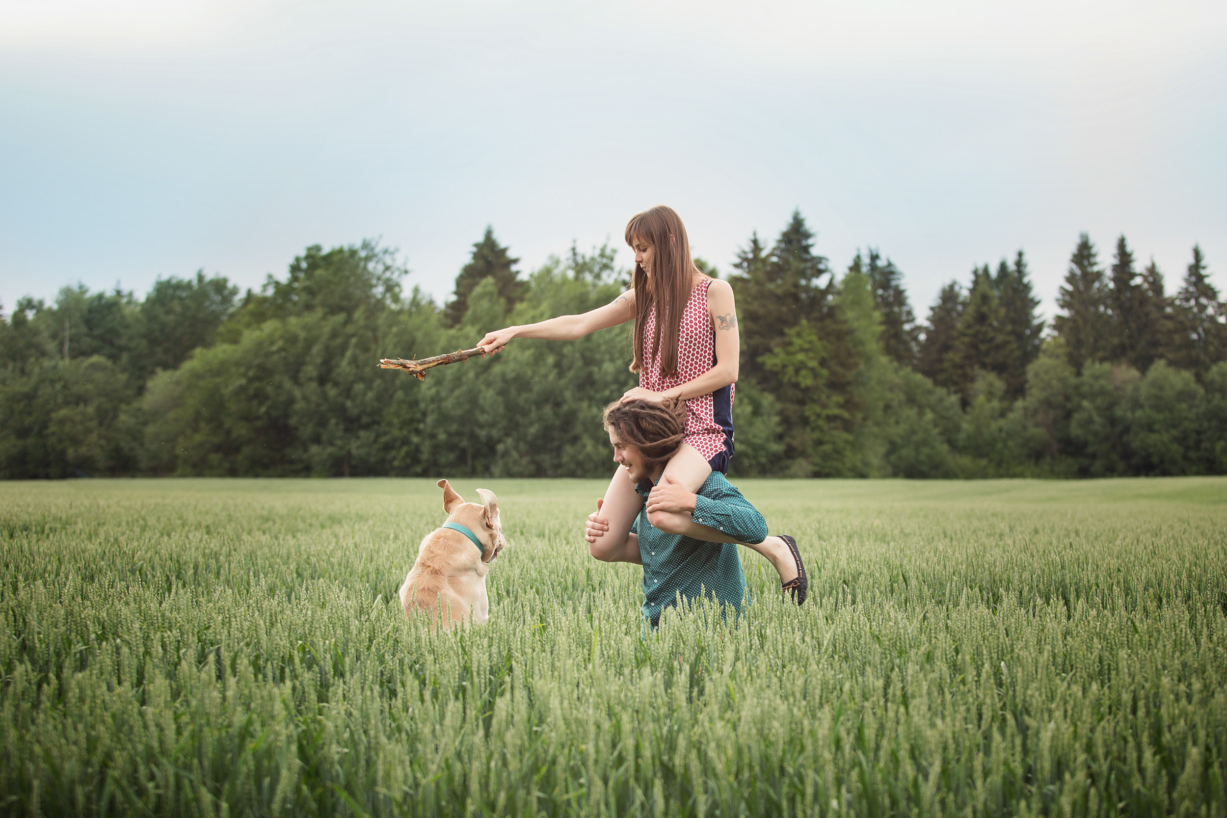 Нина, Юра и Марли. Фотограф новорожденных Оксана Полевская