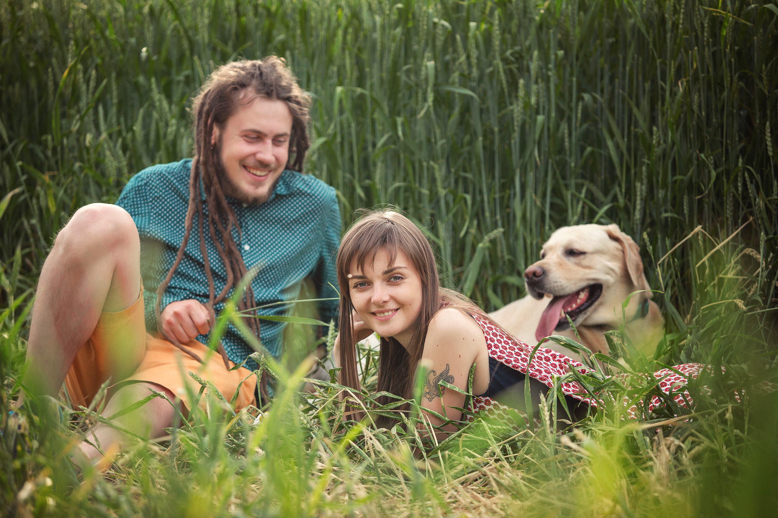 Нина, Юра и Марли. Фотограф новорожденных Оксана Полевская