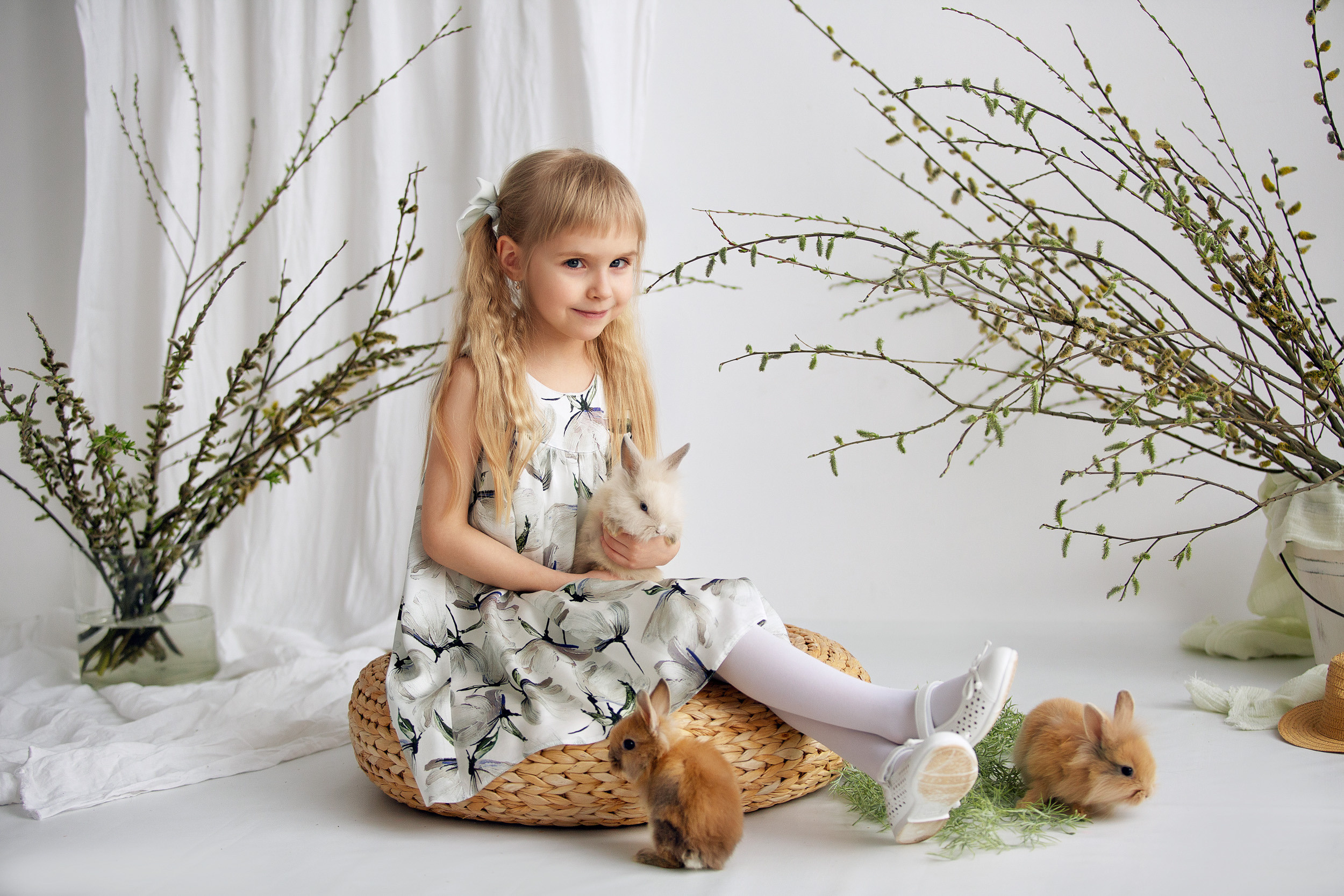 ФОТОДЕНЬ с кроликами. Фотограф новорожденных Оксана Полевская