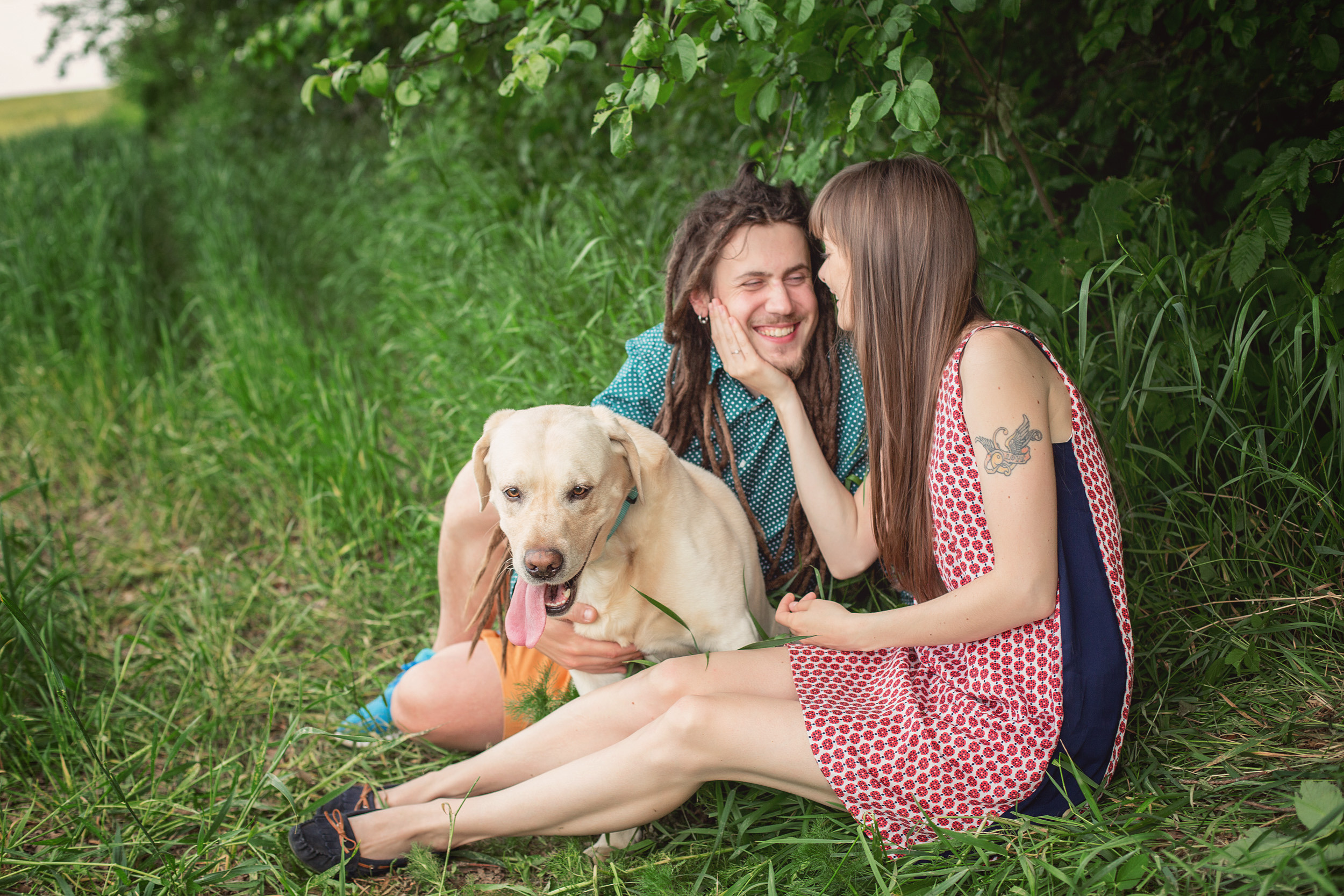 Нина, Юра и Марли. Фотограф новорожденных Оксана Полевская