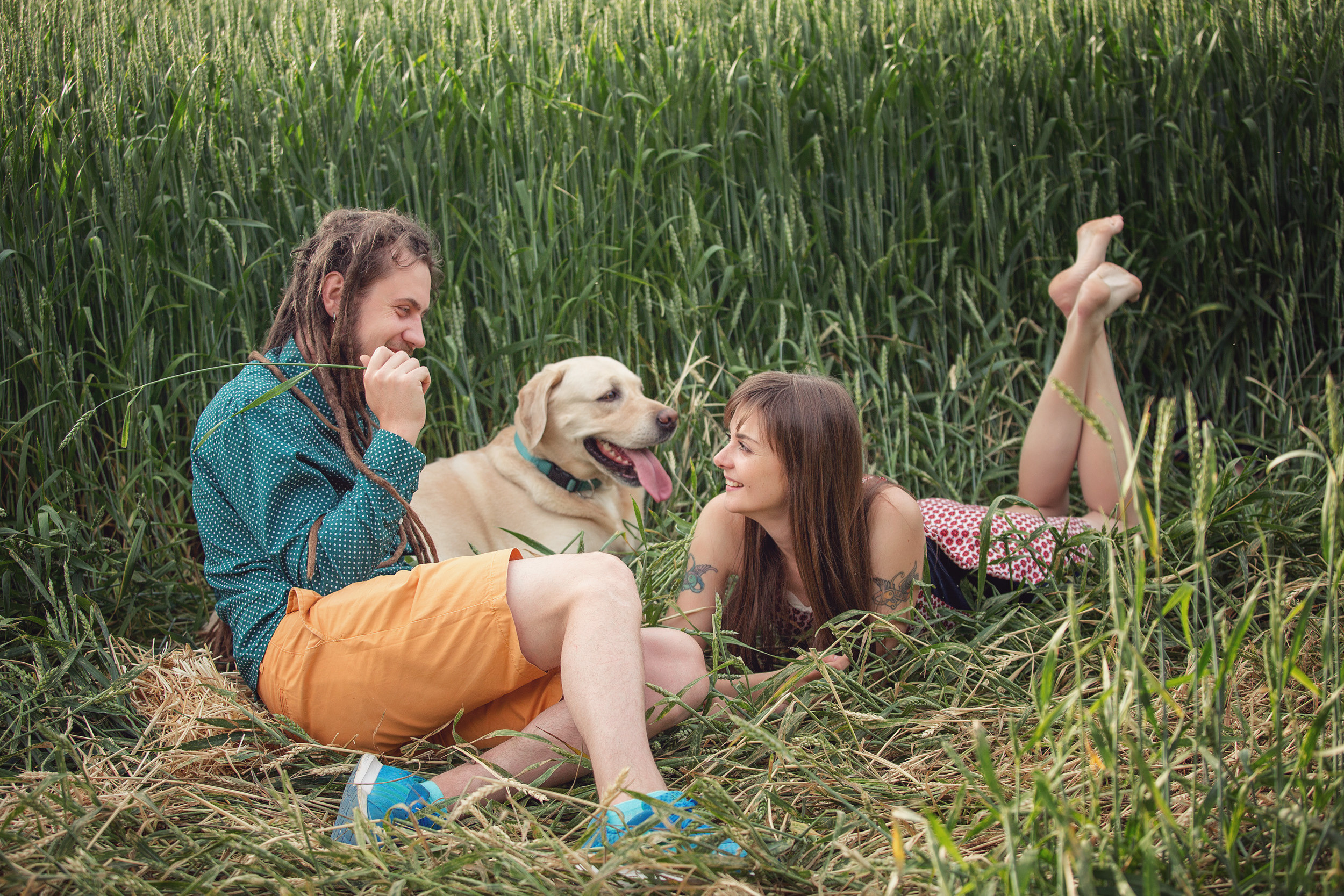 Нина, Юра и Марли. Фотограф новорожденных Оксана Полевская