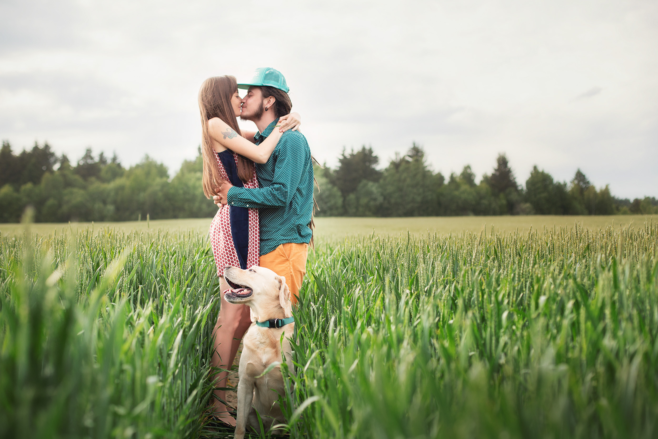 Нина, Юра и Марли. Фотограф новорожденных Оксана Полевская