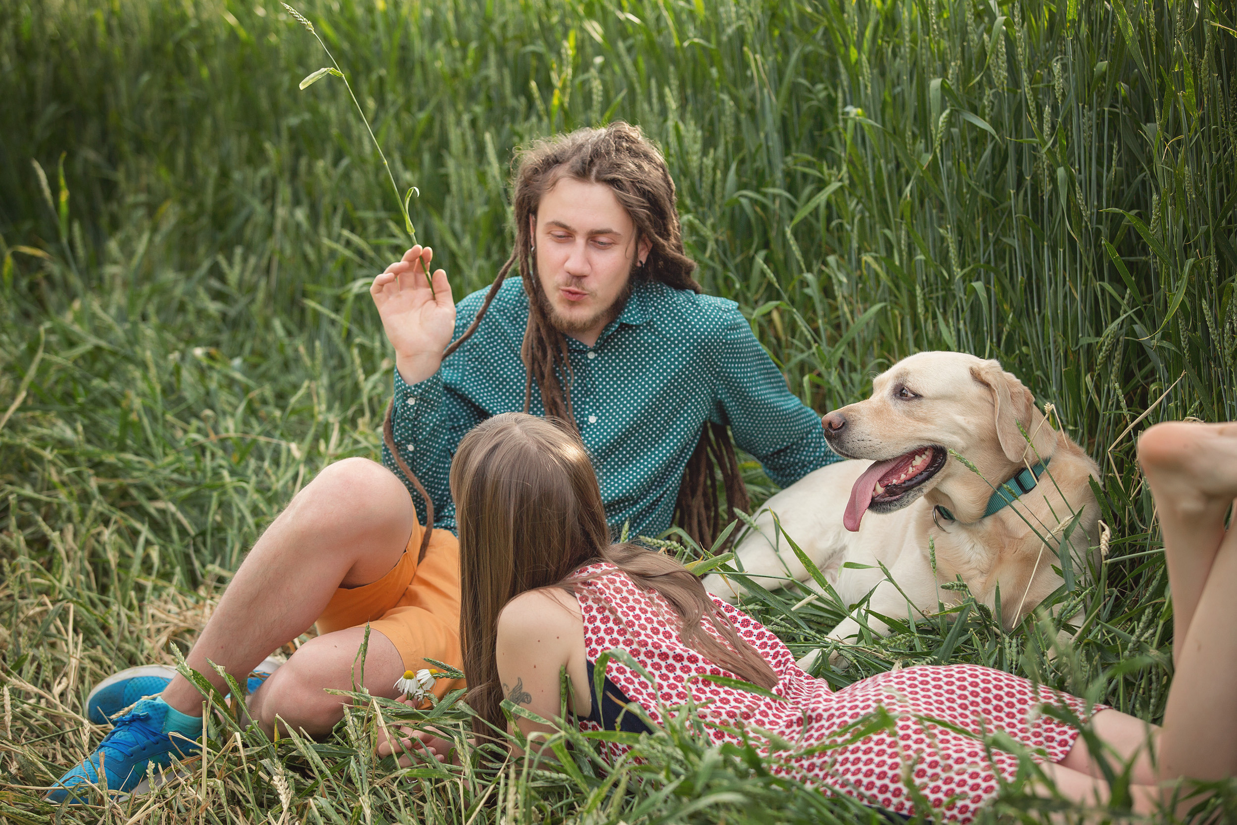 Нина, Юра и Марли. Фотограф новорожденных Оксана Полевская