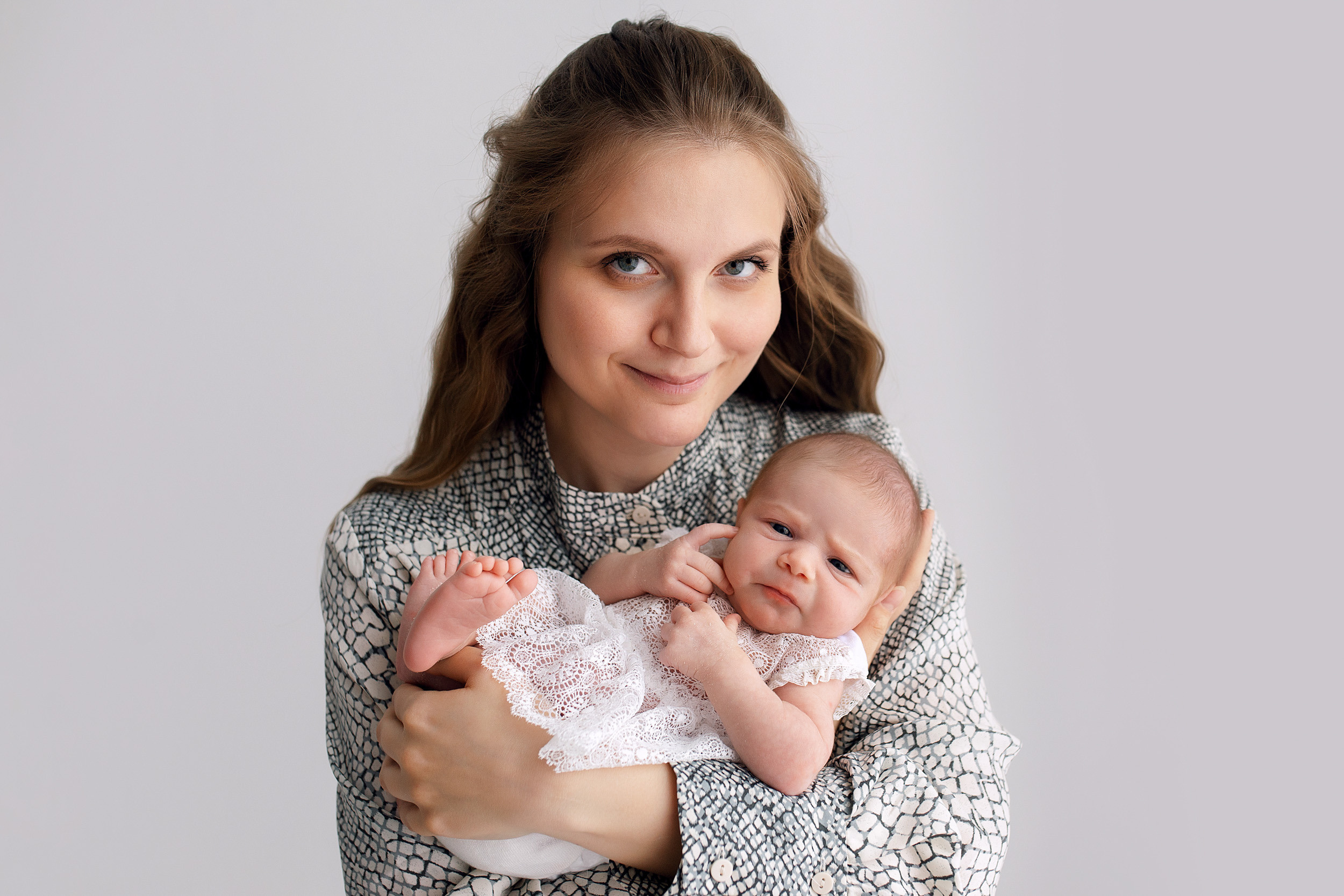 Фотосессия новорожденной Полины. Фотограф новорожденных Оксана Полевская