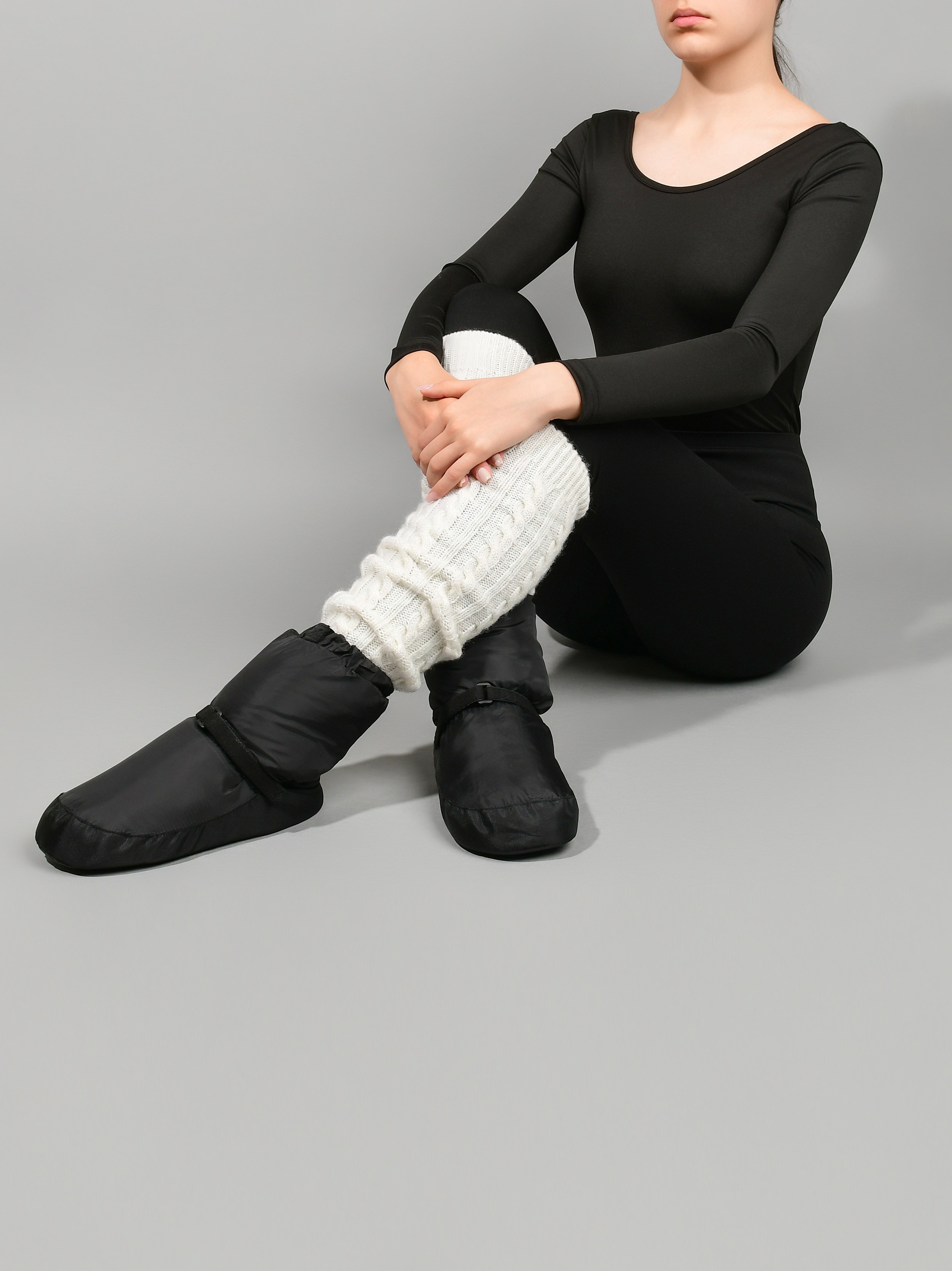 сапожки для разогрева на фотомодели