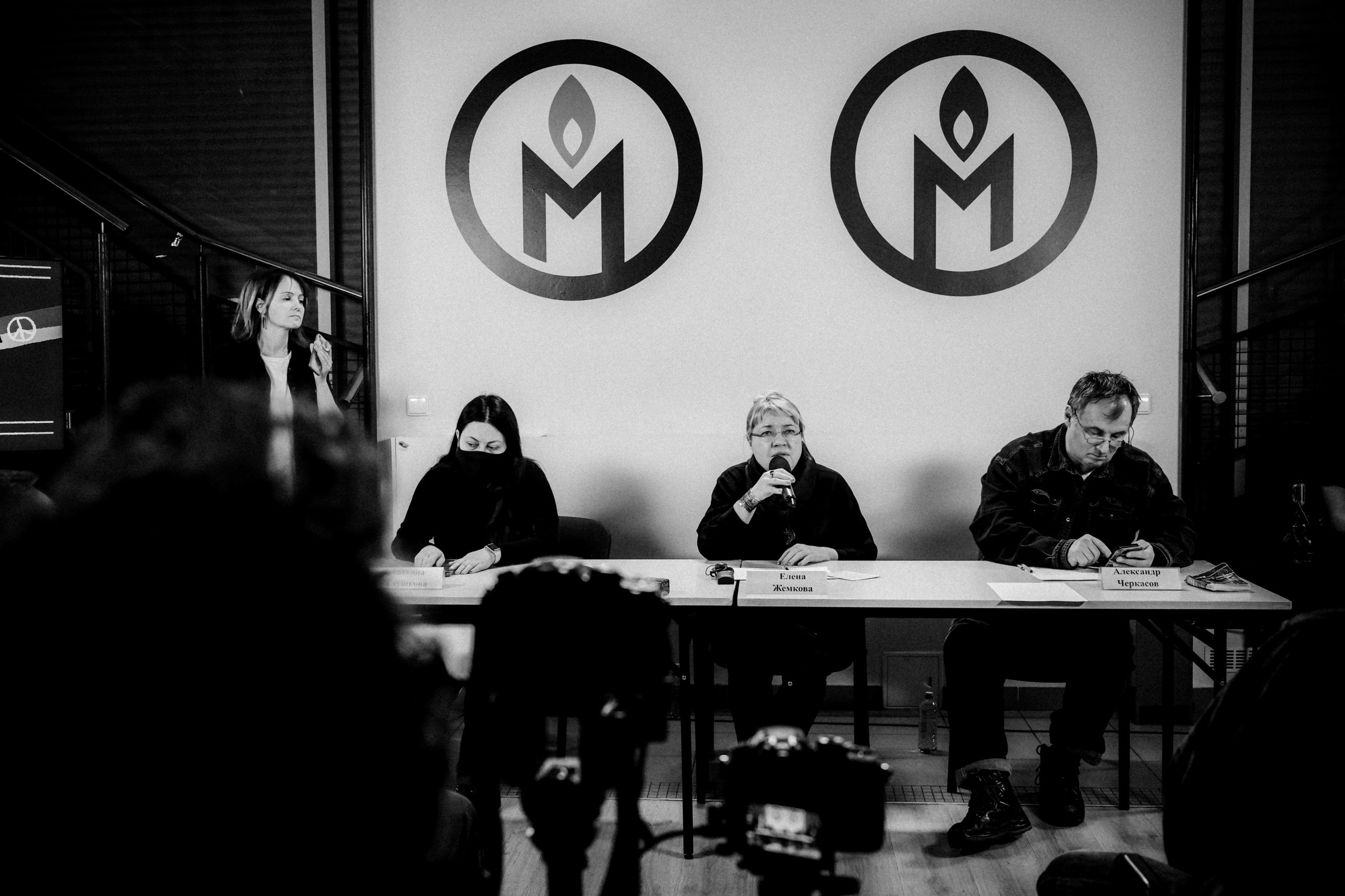 Memorial's press conference. 25th February 2022. Photographer in Israel Alice Milchin