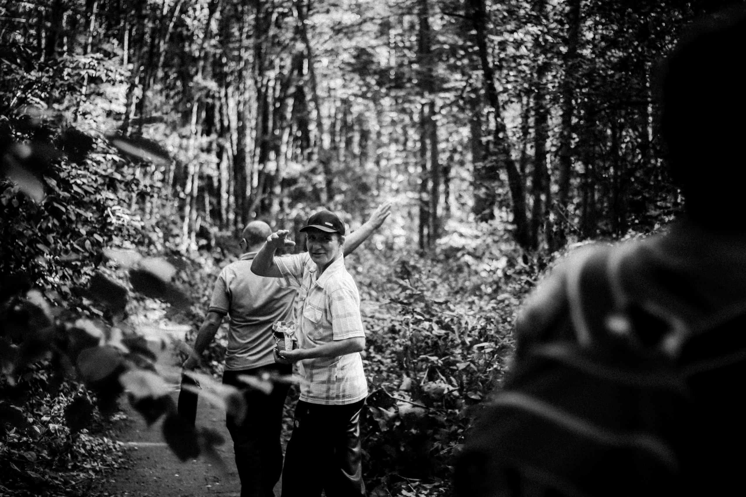 Cleaning the forest with Arshak Makichyan and Tasha Tale, August 2021. Photographer in Israel Alice Milchin