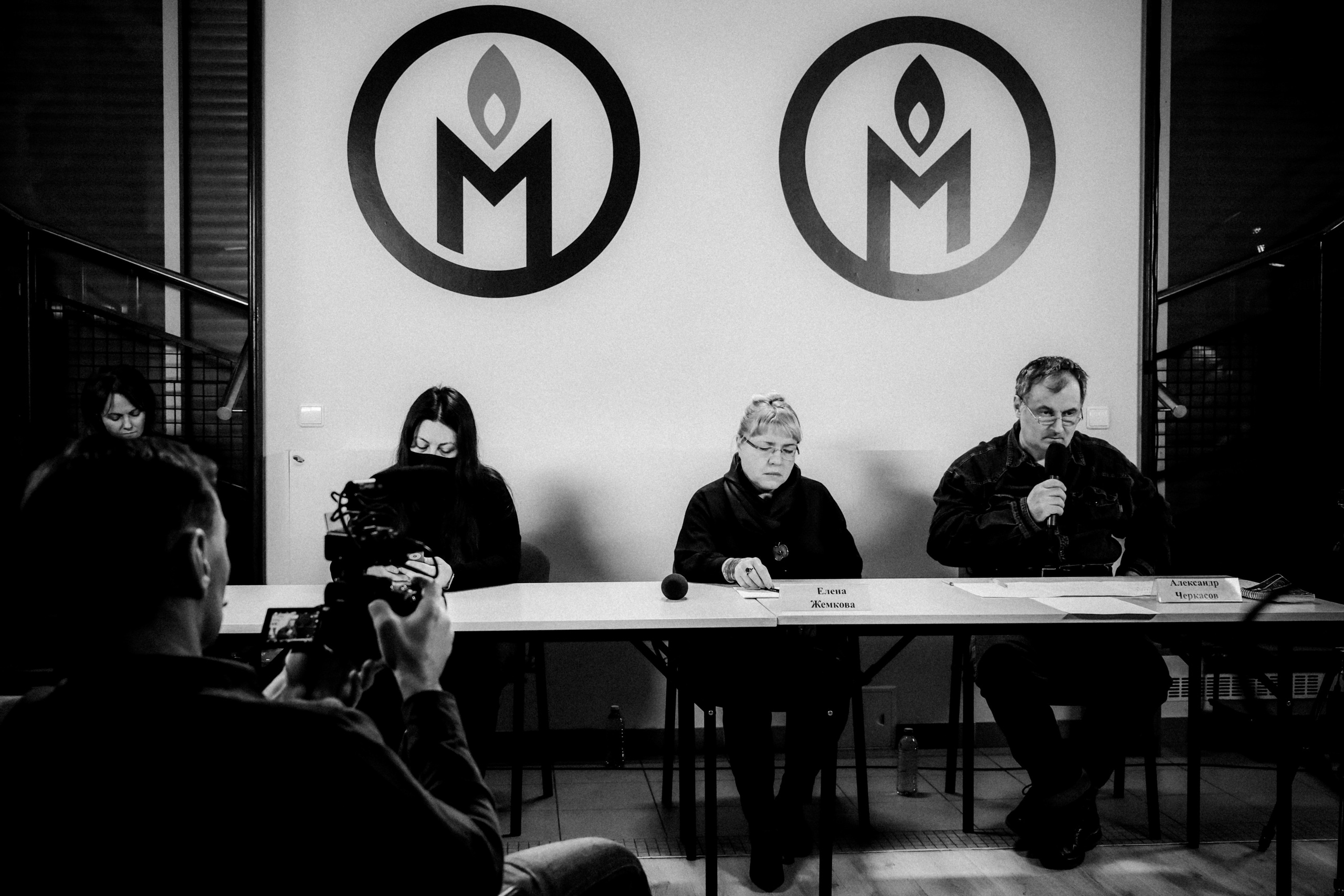 Memorial's press conference. 25th February 2022. Photographer in Israel Alice Milchin