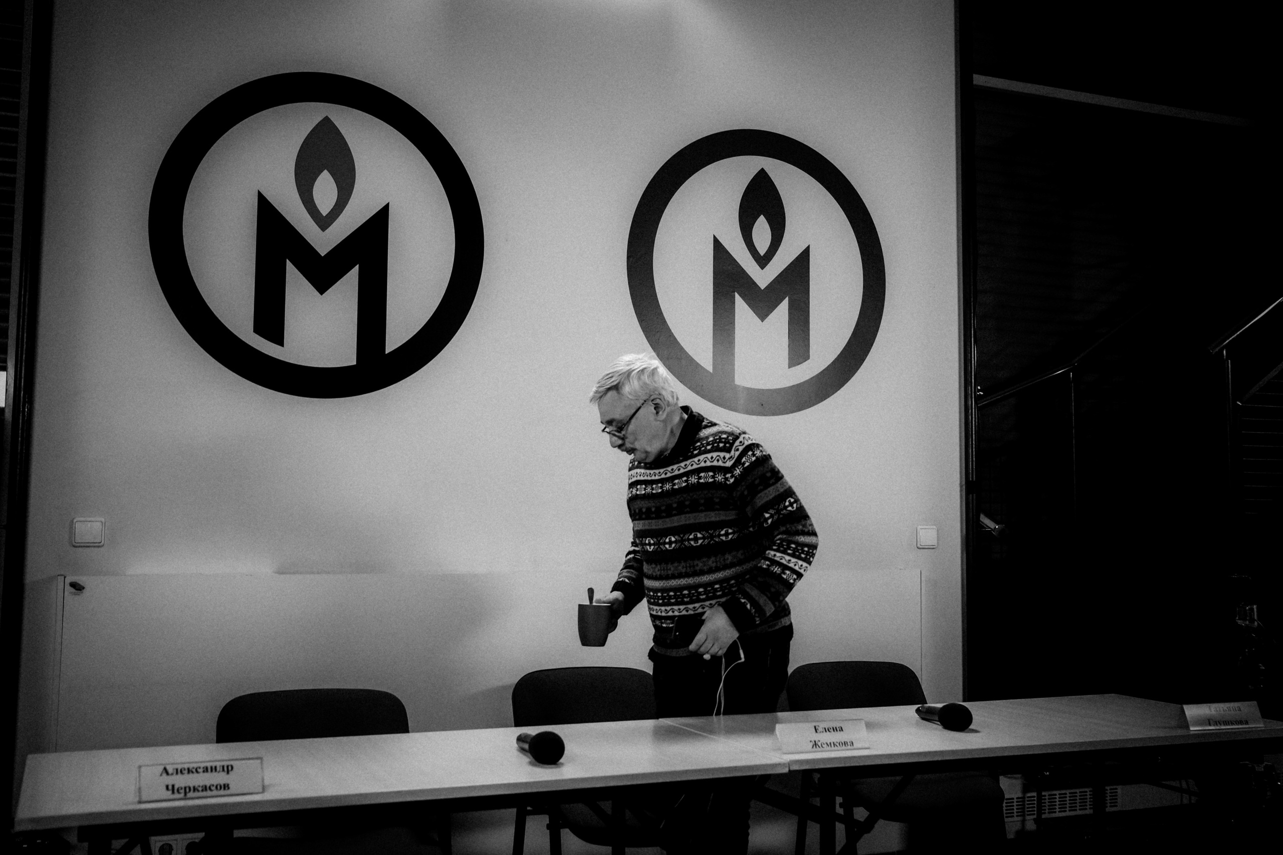 Memorial's press conference. 25th February 2022. Photographer in Israel Alice Milchin