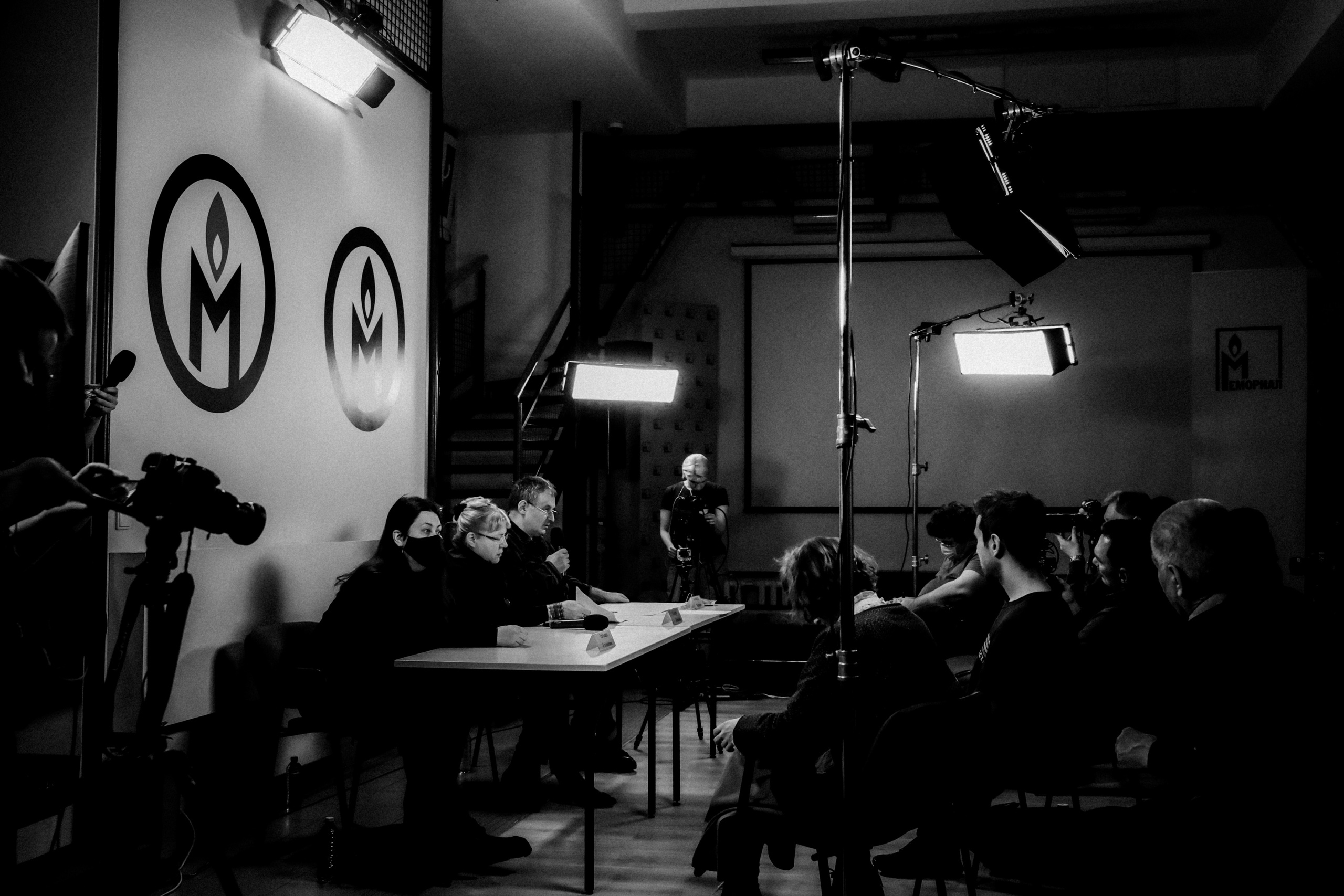 Memorial's press conference. 25th February 2022. Photographer in Israel Alice Milchin