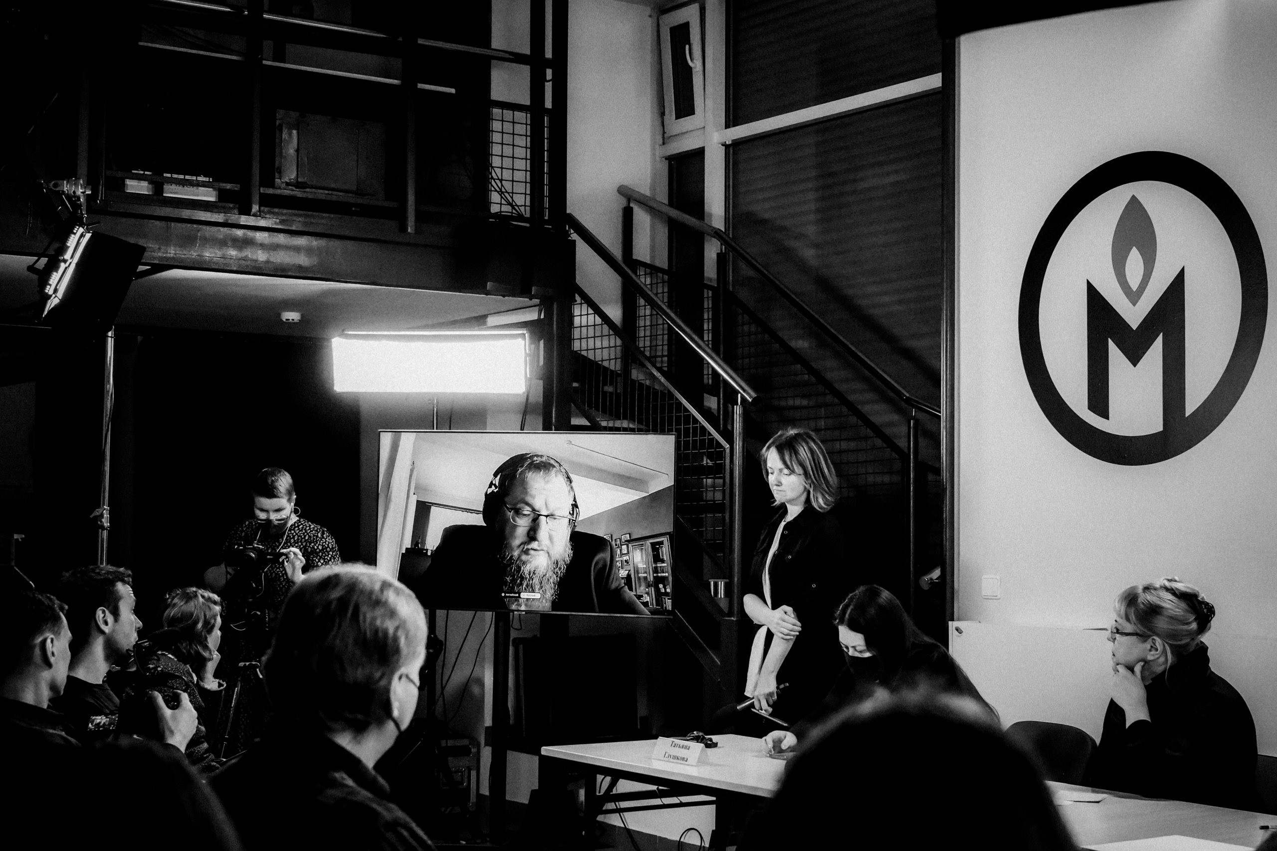 Memorial's press conference. 25th February 2022. Photographer in Israel Alice Milchin