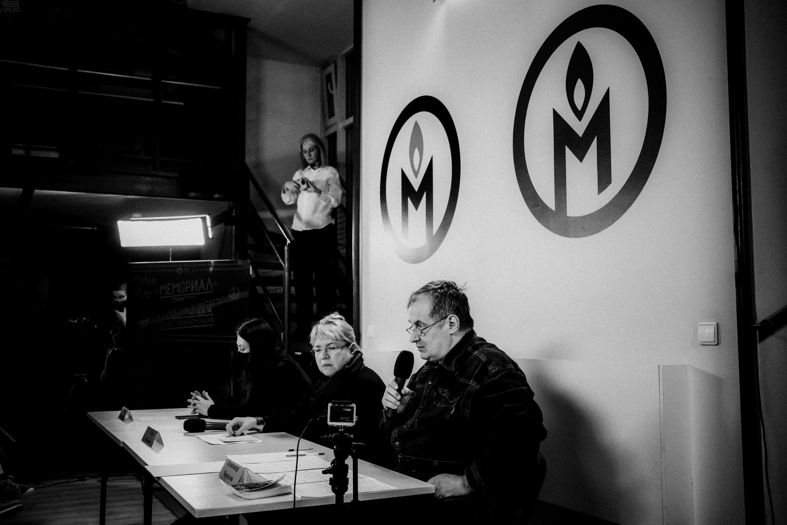 Memorial's press conference. 25th February 2022. Photographer in Israel Alice Milchin