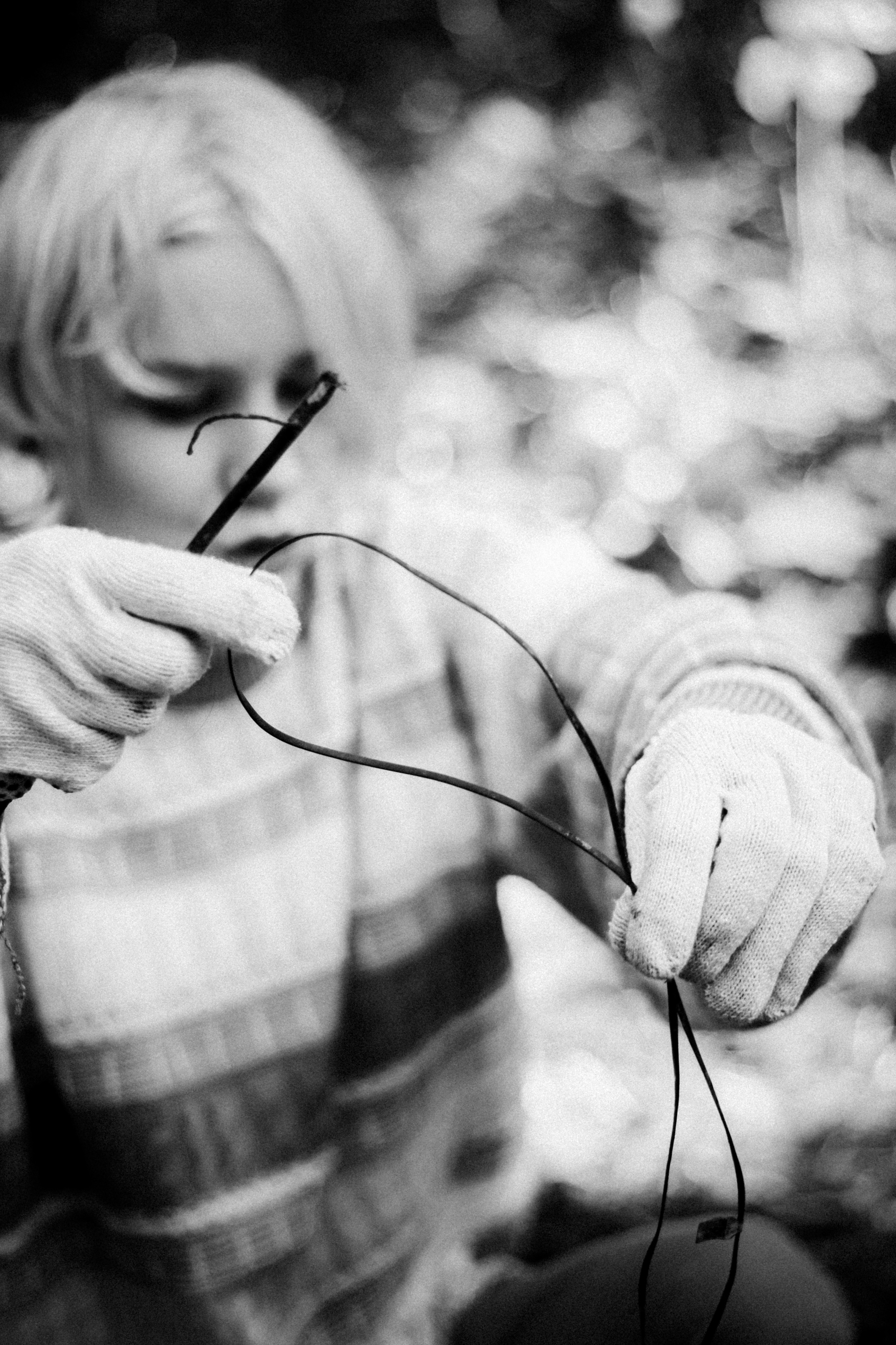 Cleaning the forest with Arshak Makichyan and Tasha Tale, August 2021. Photographer in Israel Alice Milchin
