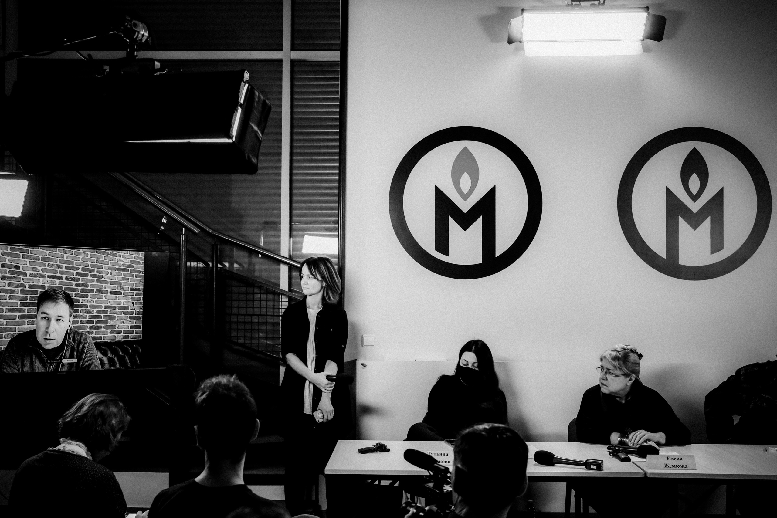 Memorial's press conference. 25th February 2022. Photographer in Israel Alice Milchin