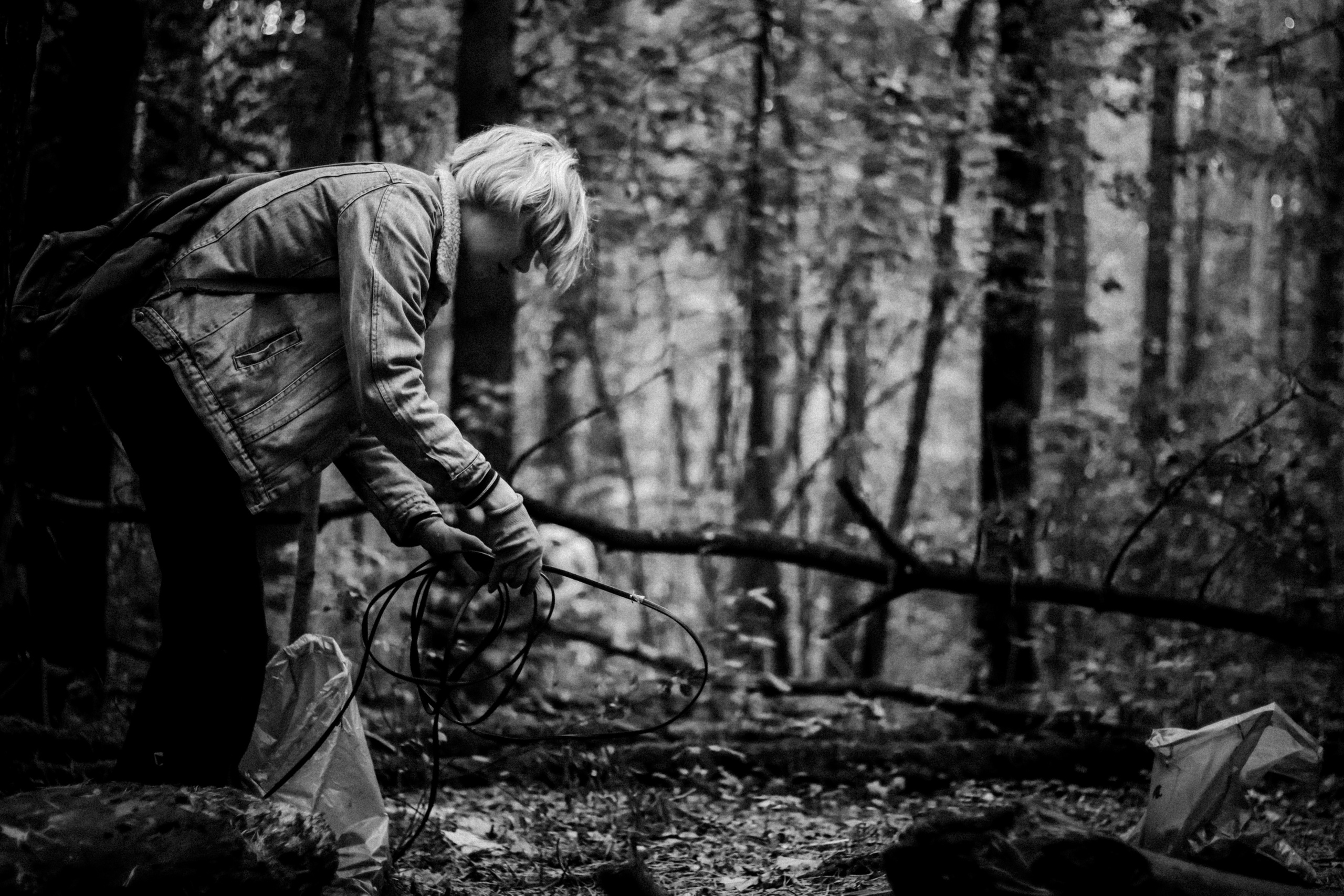 Cleaning the forest with Arshak Makichyan, September 2021. Photographer in Israel Alice Milchin