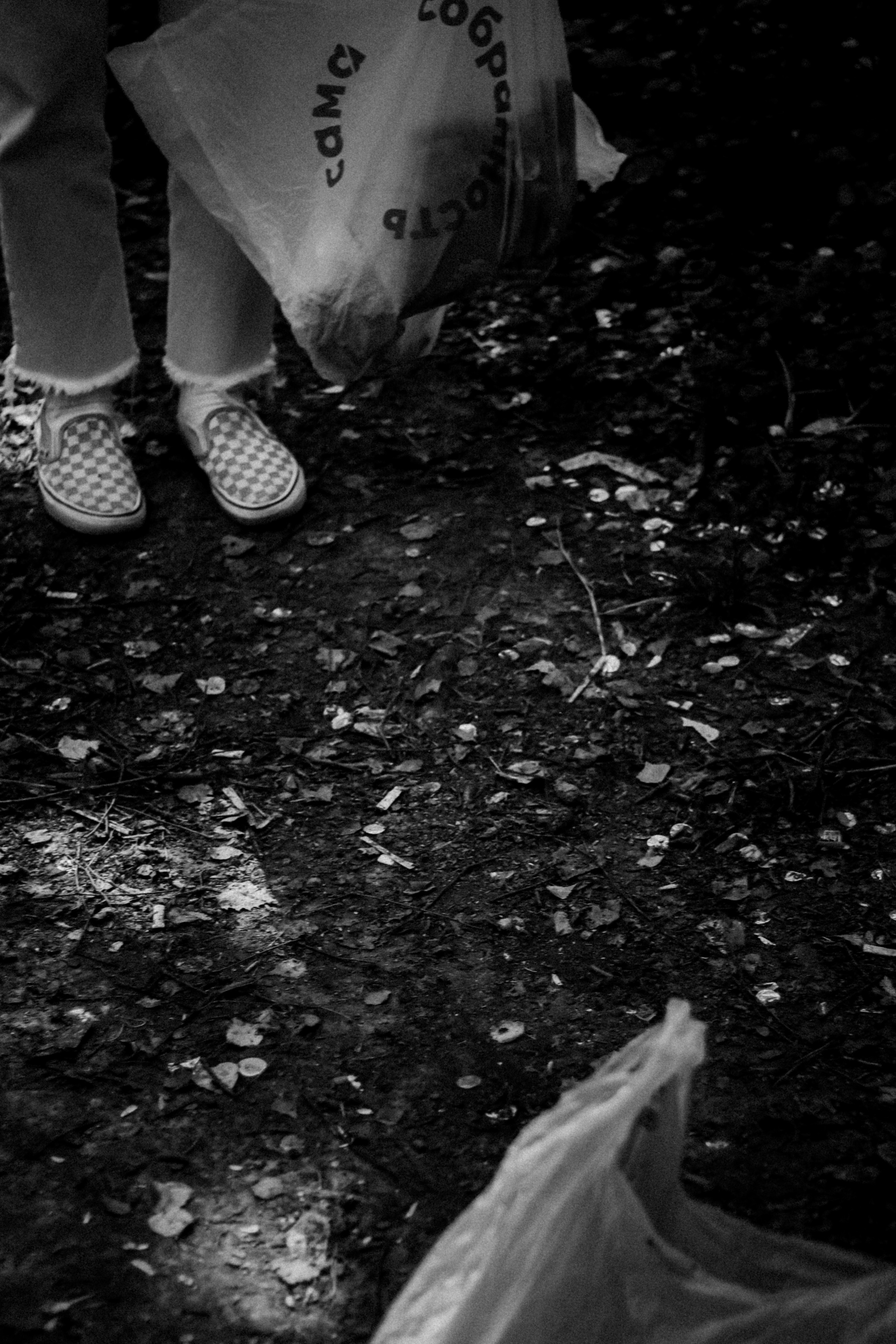 Cleaning the forest with Arshak Makichyan and Tasha Tale, August 2021. Photographer in Israel Alice Milchin