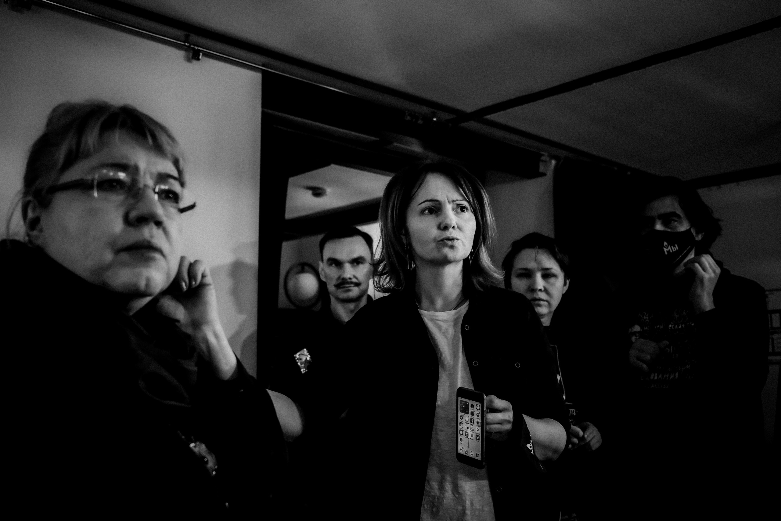 Memorial's press conference. 25th February 2022. Photographer in Israel Alice Milchin